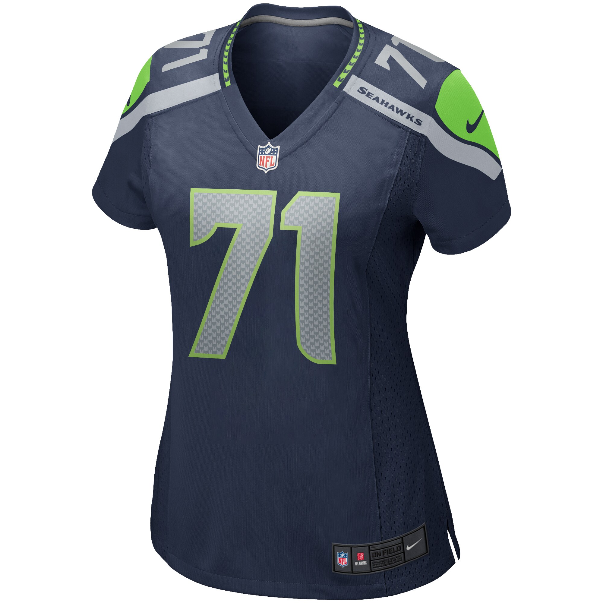 Walter Jones Seattle Seahawks Women's Game Retired Player Jersey - College Navy