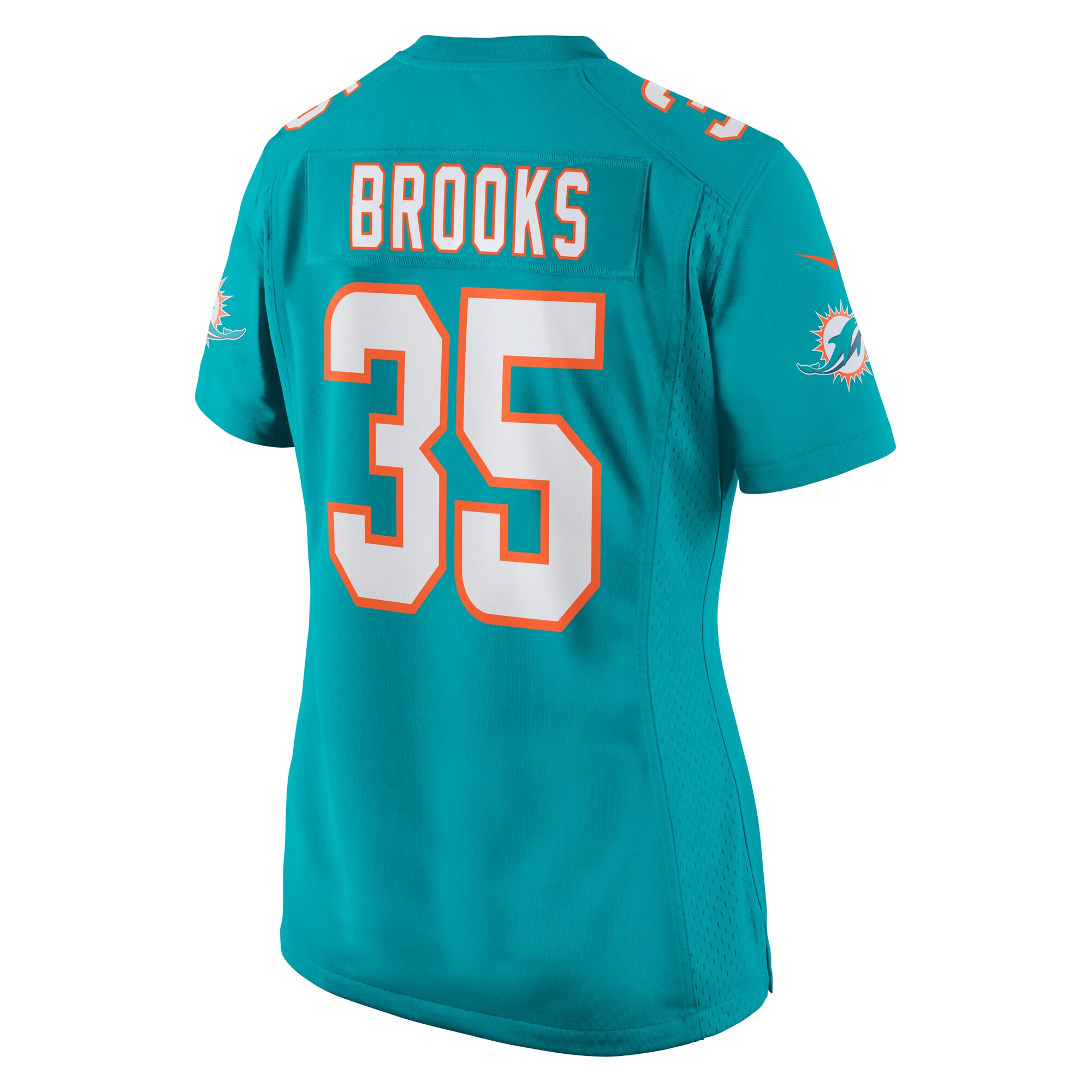 Christopher Brooks Miami Dolphins Women's Team Game Jersey -  Aqua