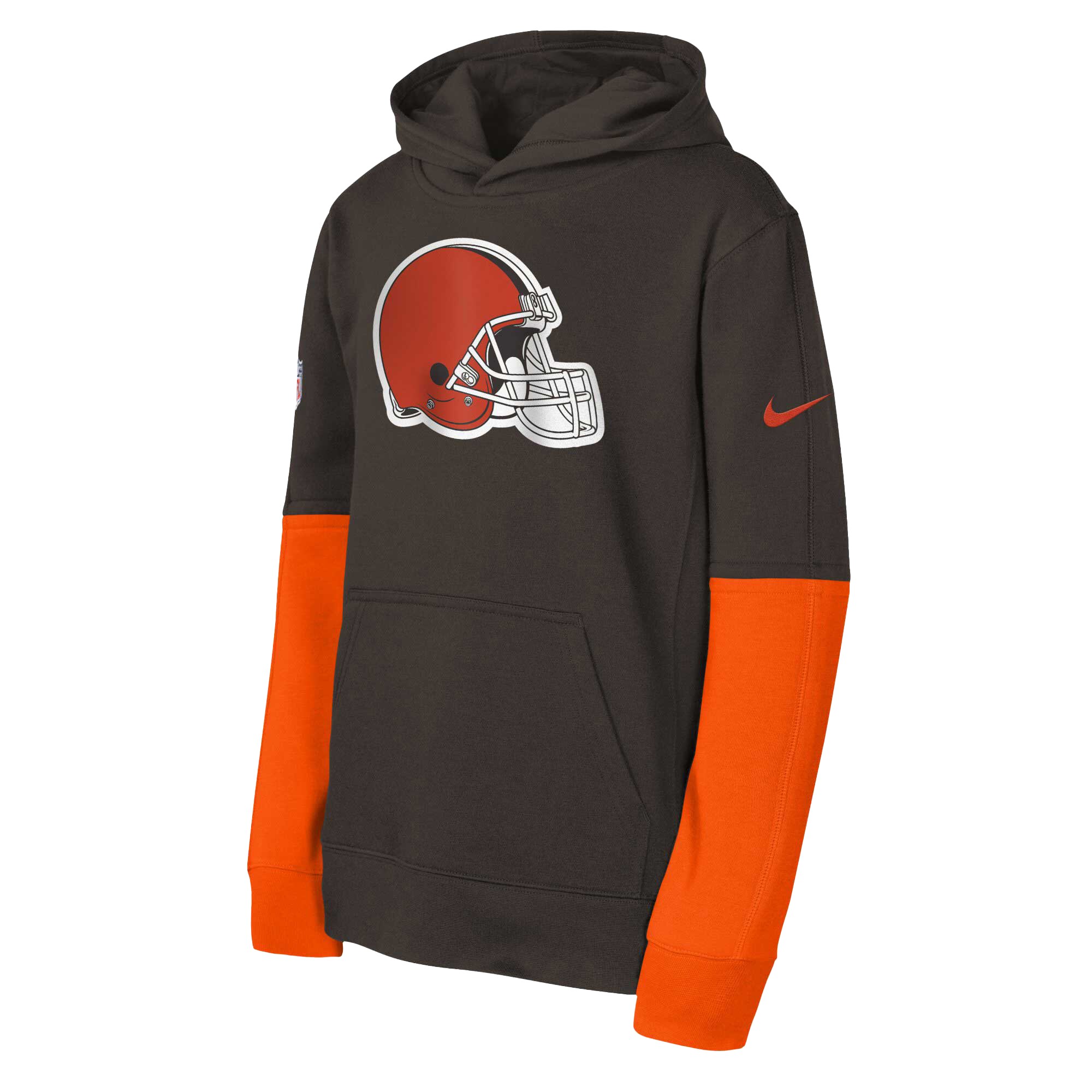 Cleveland Browns Youth  Team Issue Club Pullover Hoodie - Brown
