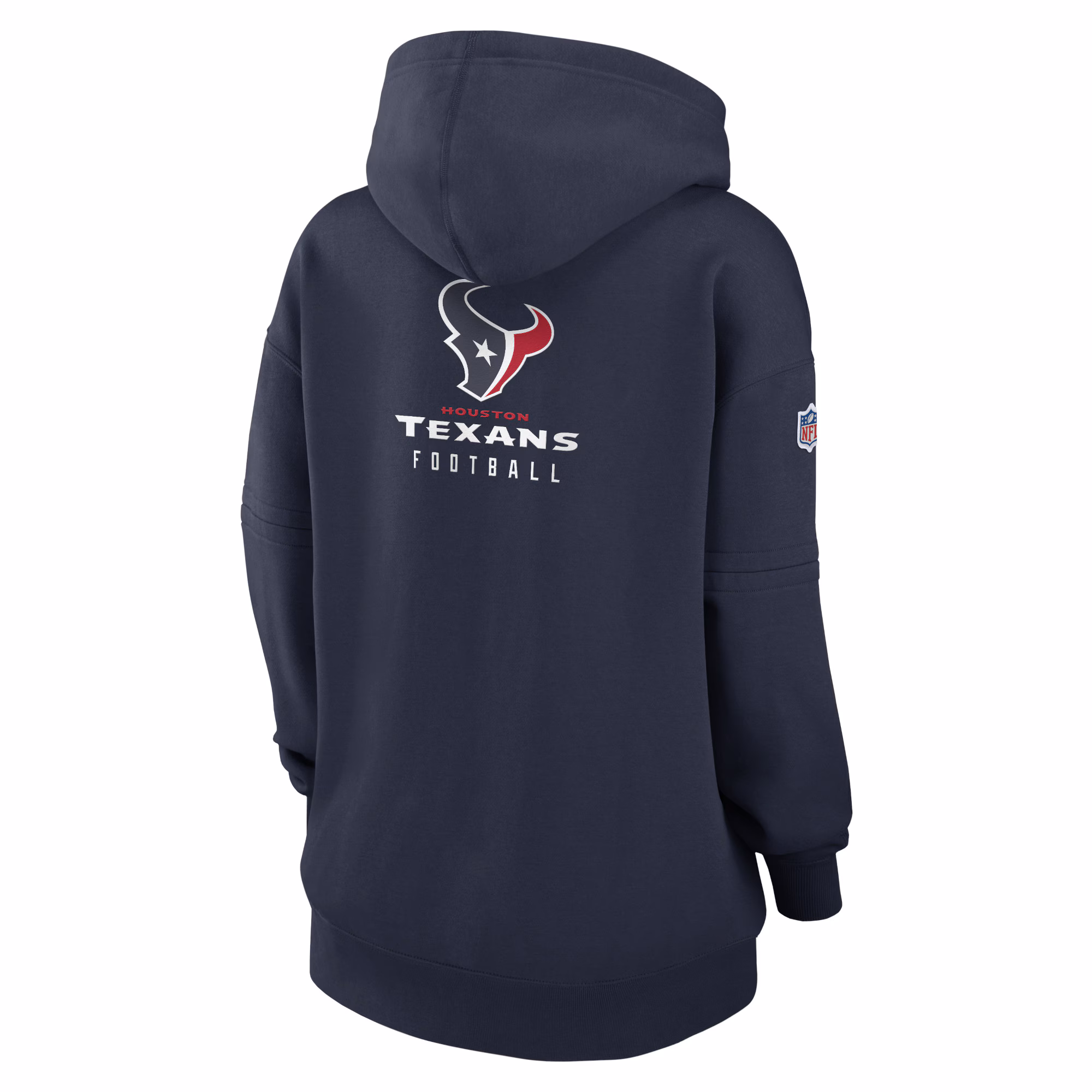 Houston Texans Women's 2023 Sideline Club Fleece Pullover Hoodie - Navy