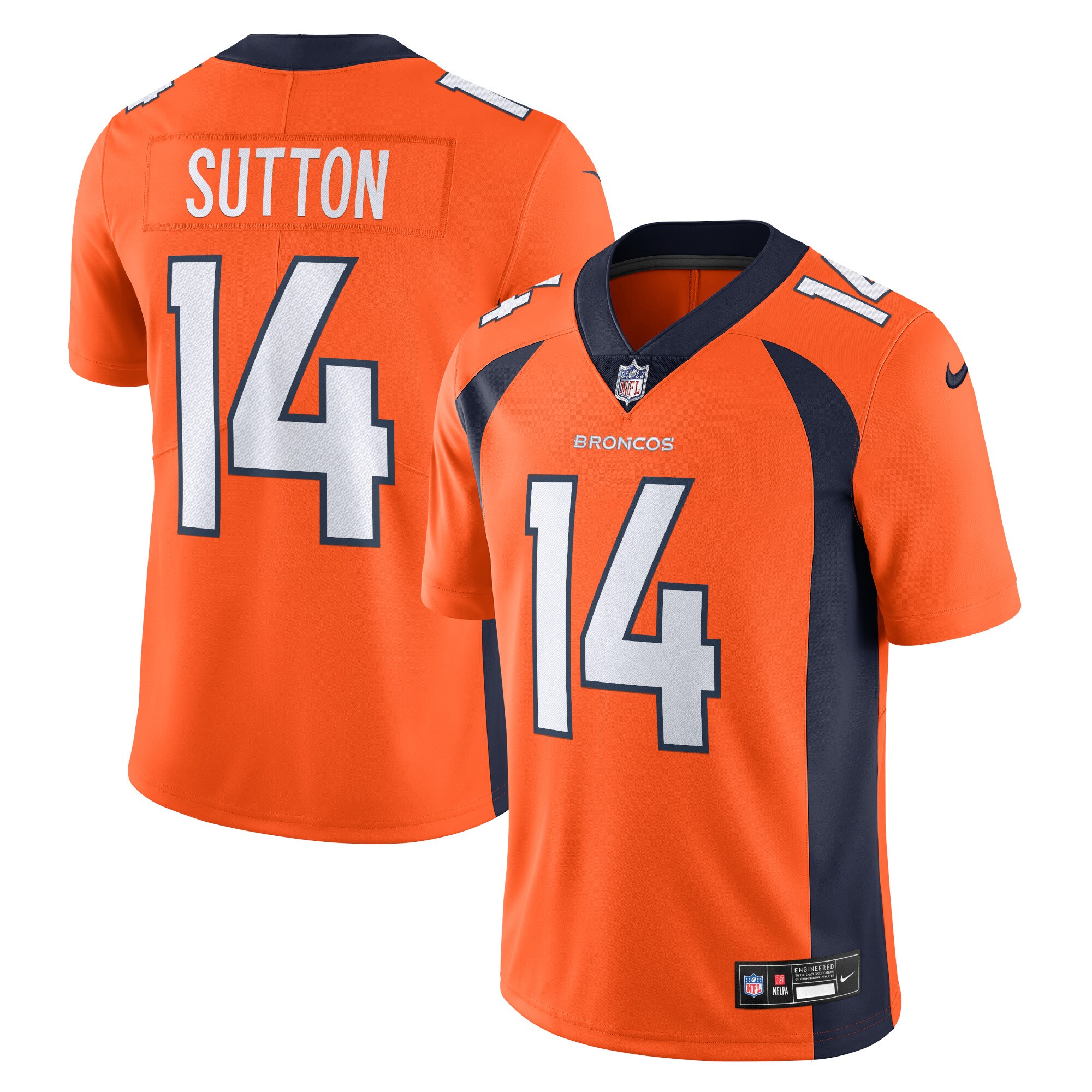 Courtland Sutton Denver Broncos  Vapor Untouchable Limited Jersey - Orange