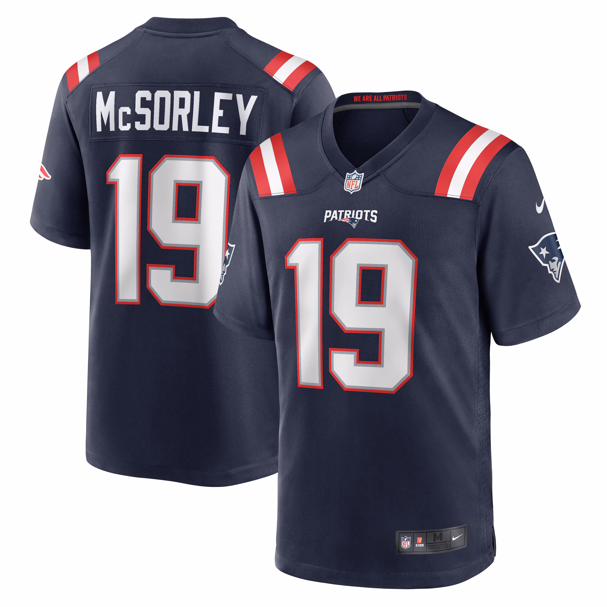 Trace McSorley New England Patriots Game Player Jersey - Navy