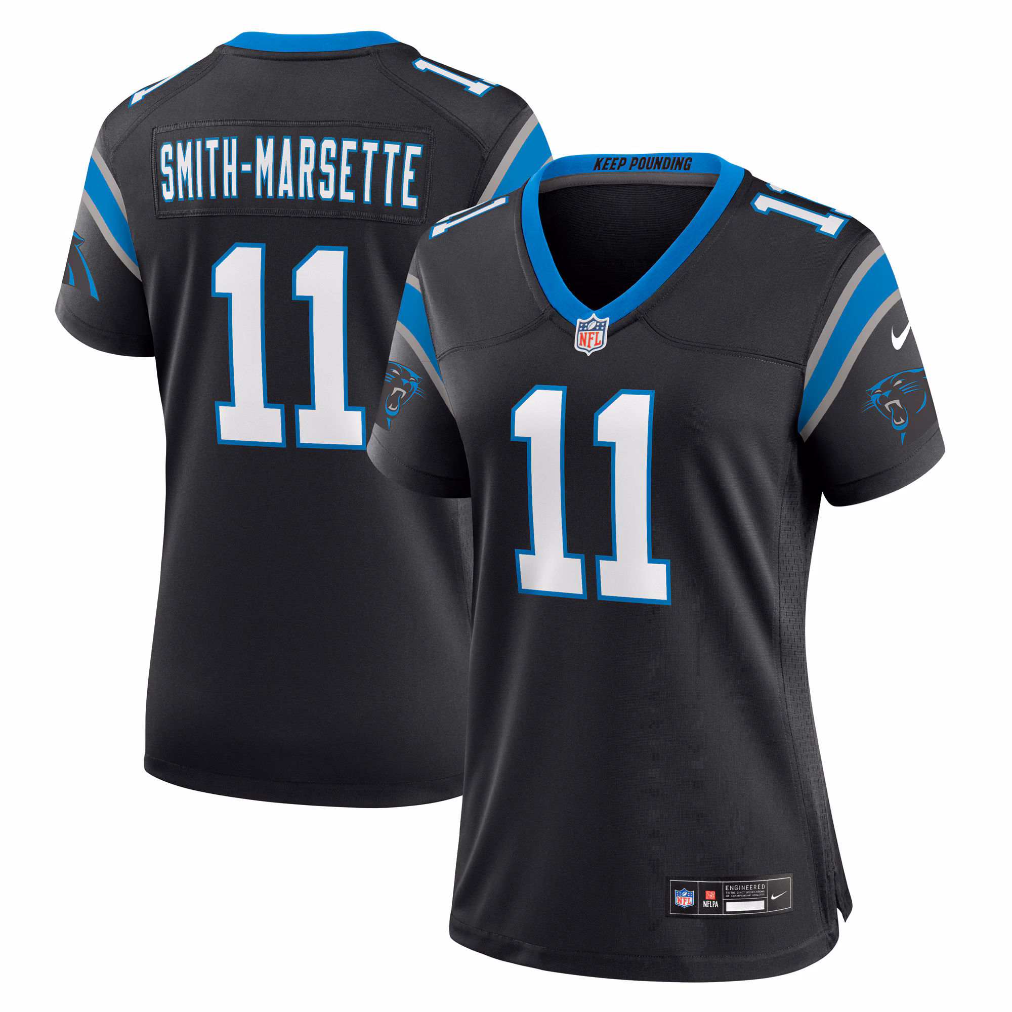 Ihmir Smith-Marsette Carolina Panthers Women's Team Game Jersey -  Black