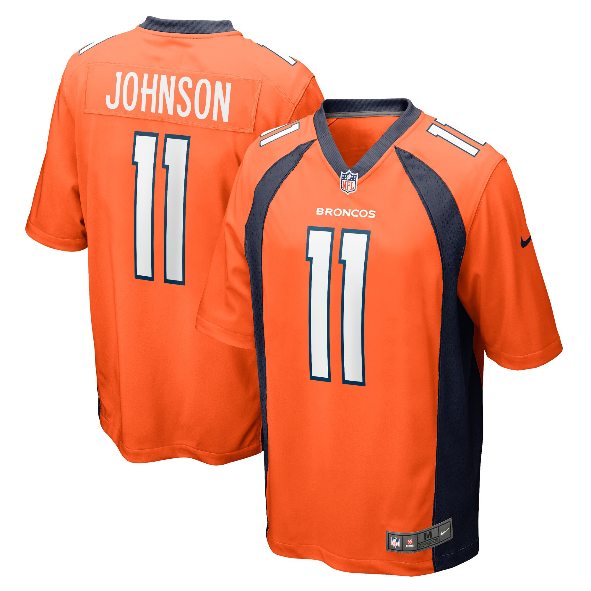 Josh Johnson Denver Broncos  Game Player Jersey - Orange
