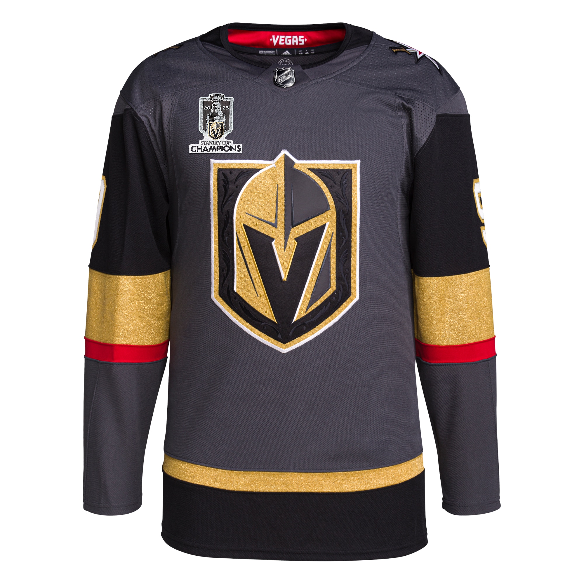 Jack Eichel Vegas Golden Knights  2023 Stanley Cup Champions Authentic Alternate Player Jersey - Gray