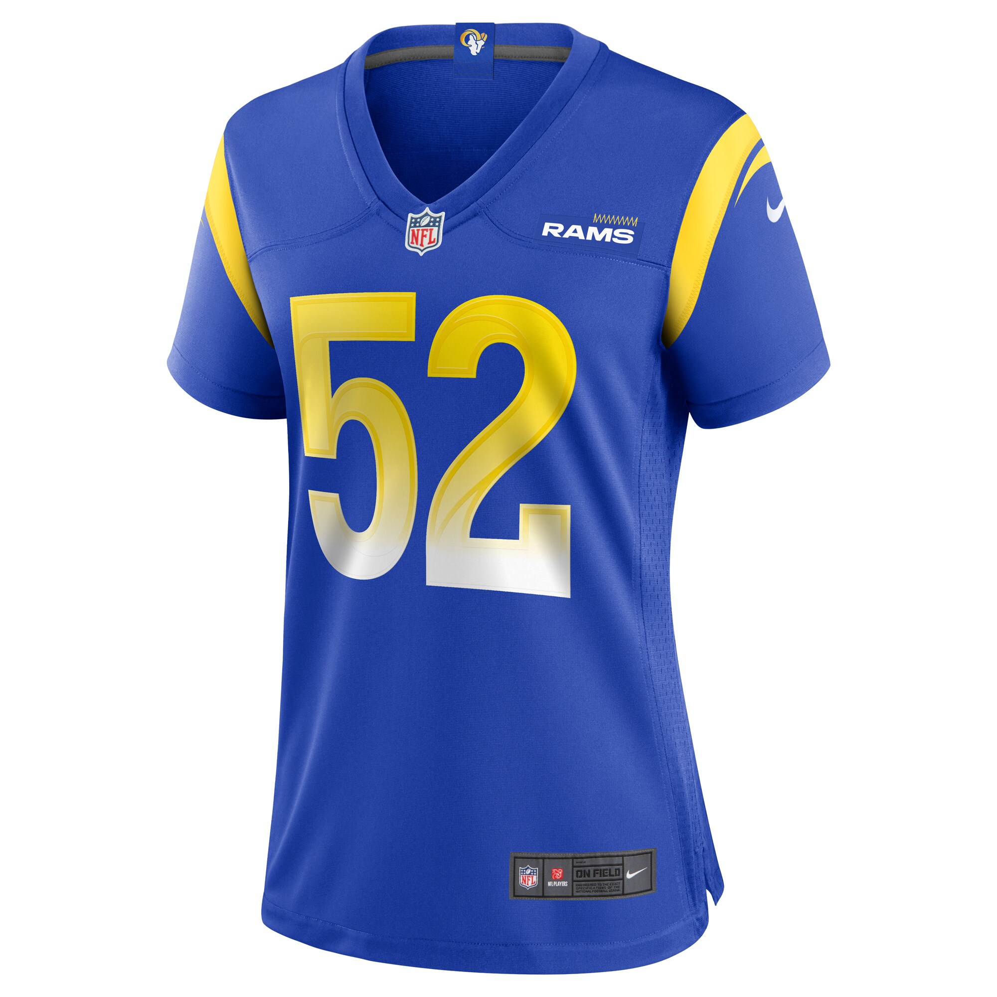 Terrell Lewis Los Angeles Rams  Women's Game Jersey - Royal