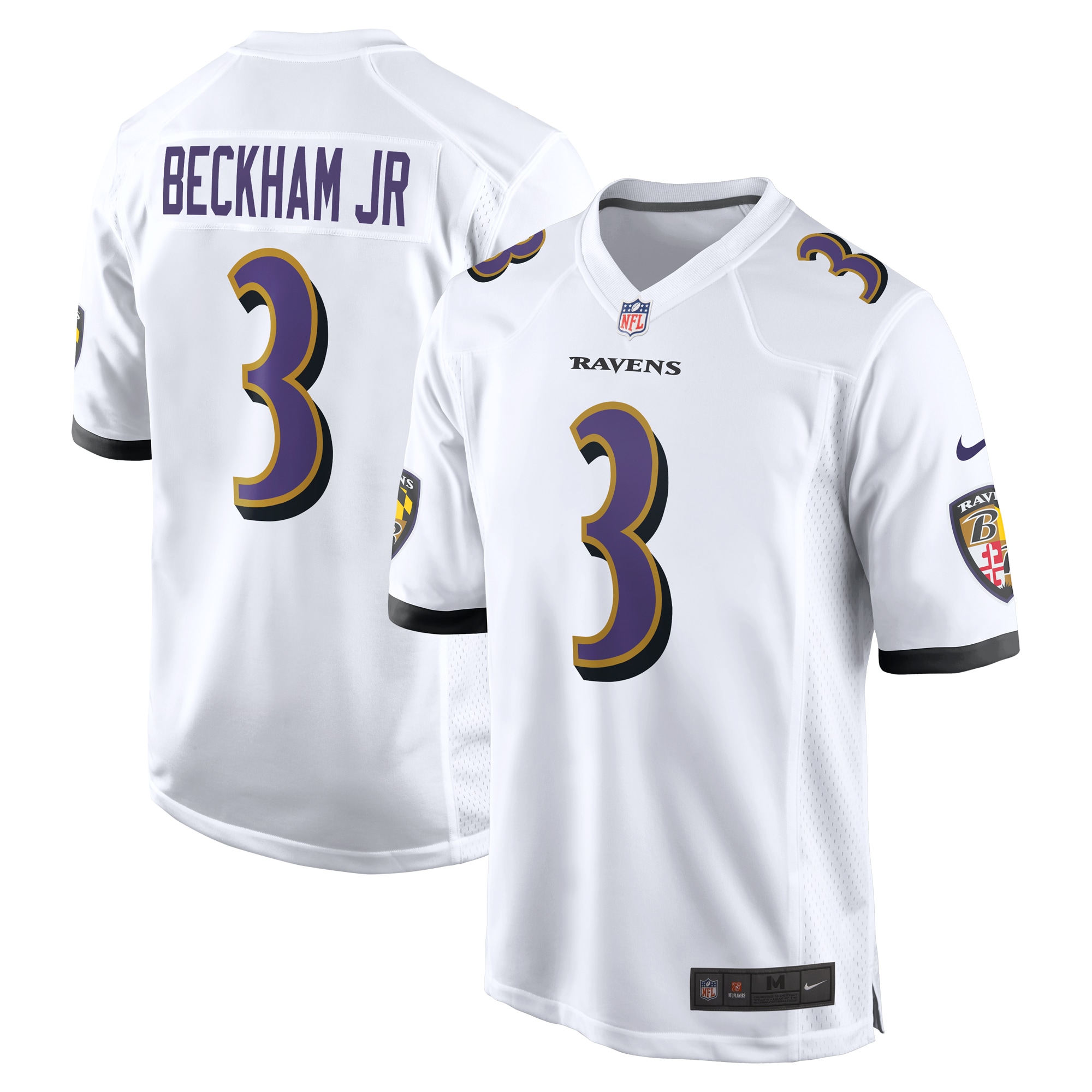 Odell Beckham Jr. Baltimore Ravens  Game Jersey - White