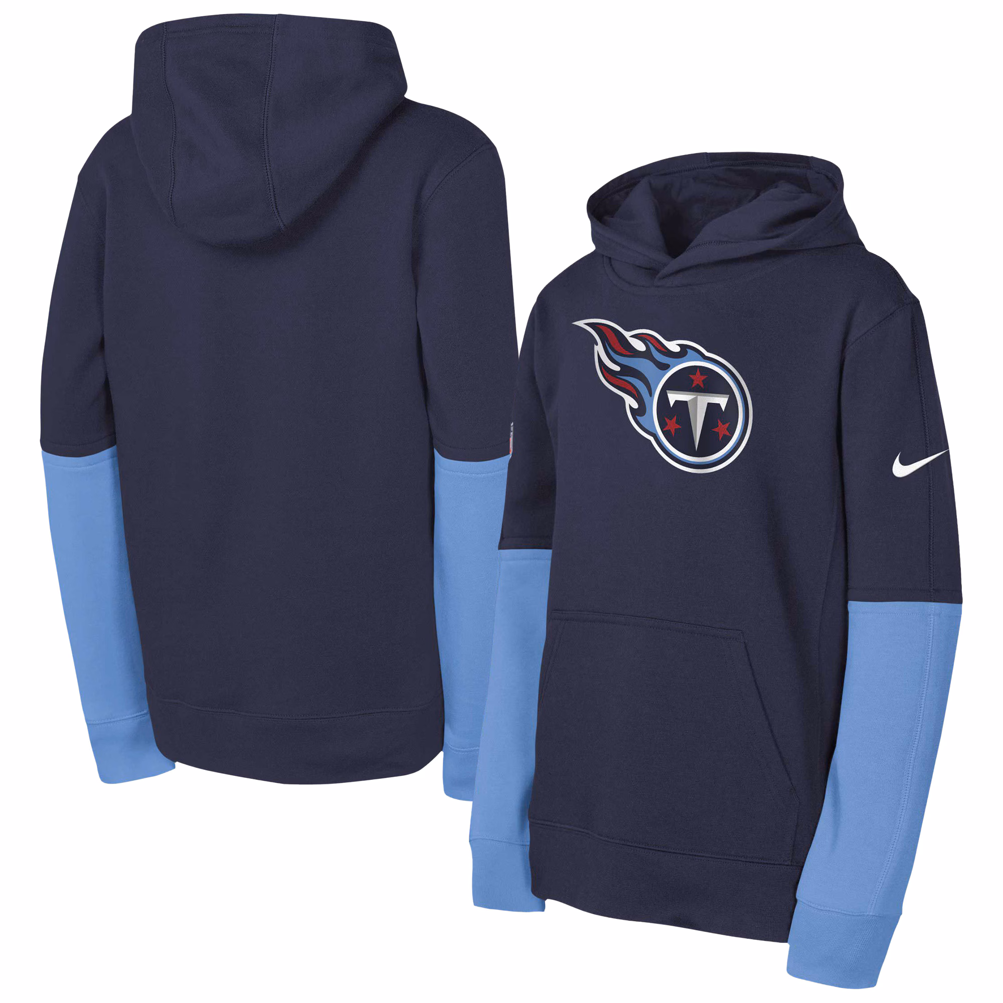 Tennessee Titans Youth  Team Issue Club Pullover Hoodie - Navy