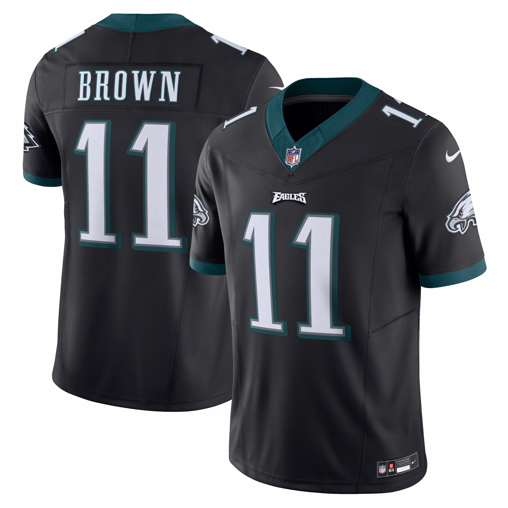 A.J. Brown Philadelphia Eagles #11 Vapor F.U.S.E. Limited Jersey - Black