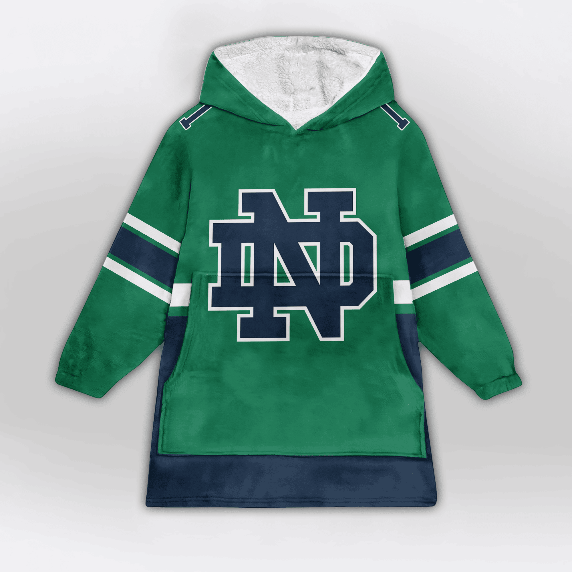 Adult 1 Notre Dame Football Unisex Blanket Hoodie