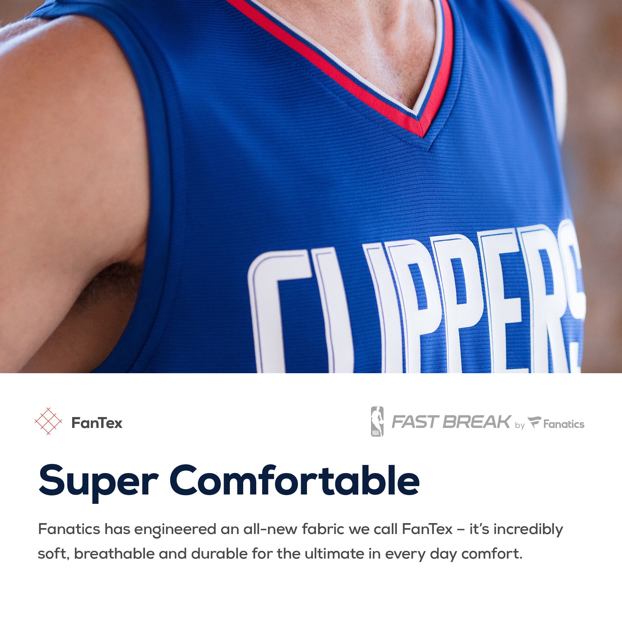 Ivica Zubac LA Clippers  Fast Break Replica Jersey - Icon Edition - Royal