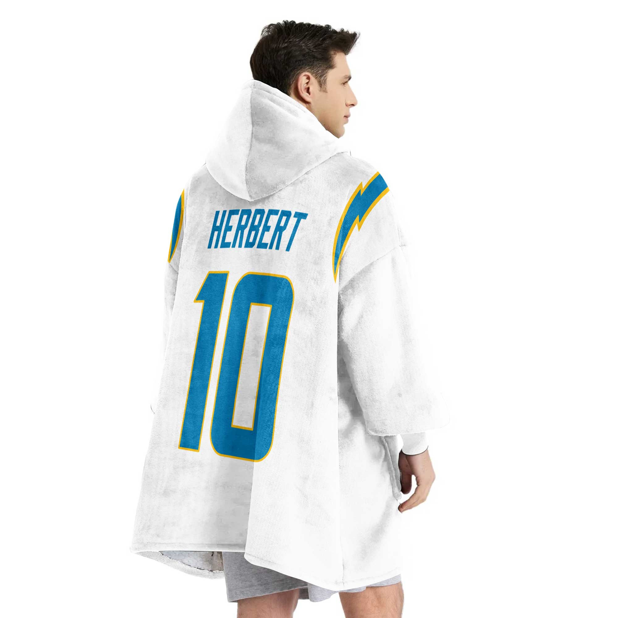 Adult Captain 10 Los Angeles Football Unisex Blanket Hoodie