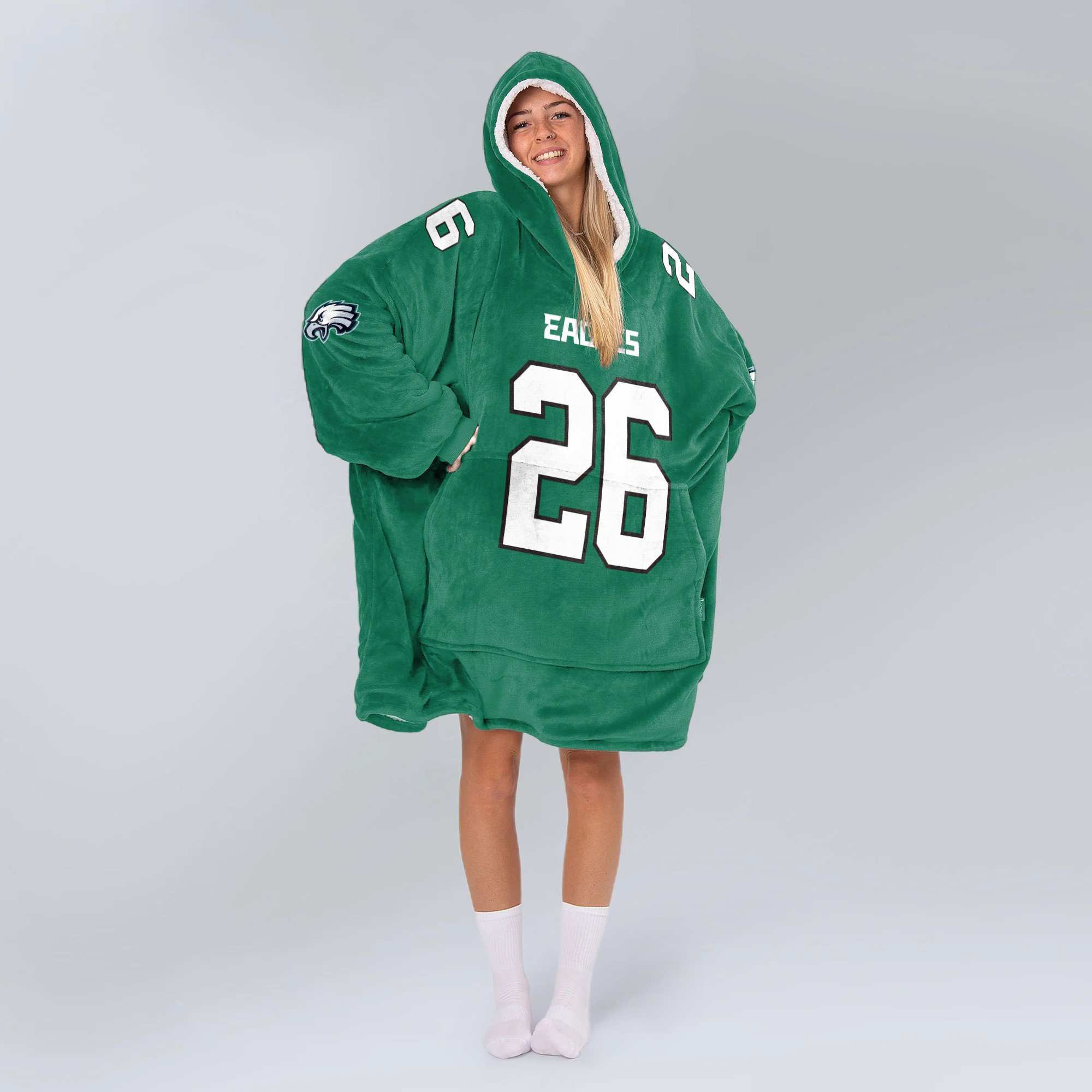 Adult S.B 26 Philadelphia Football Unisex Blanket Hoodie