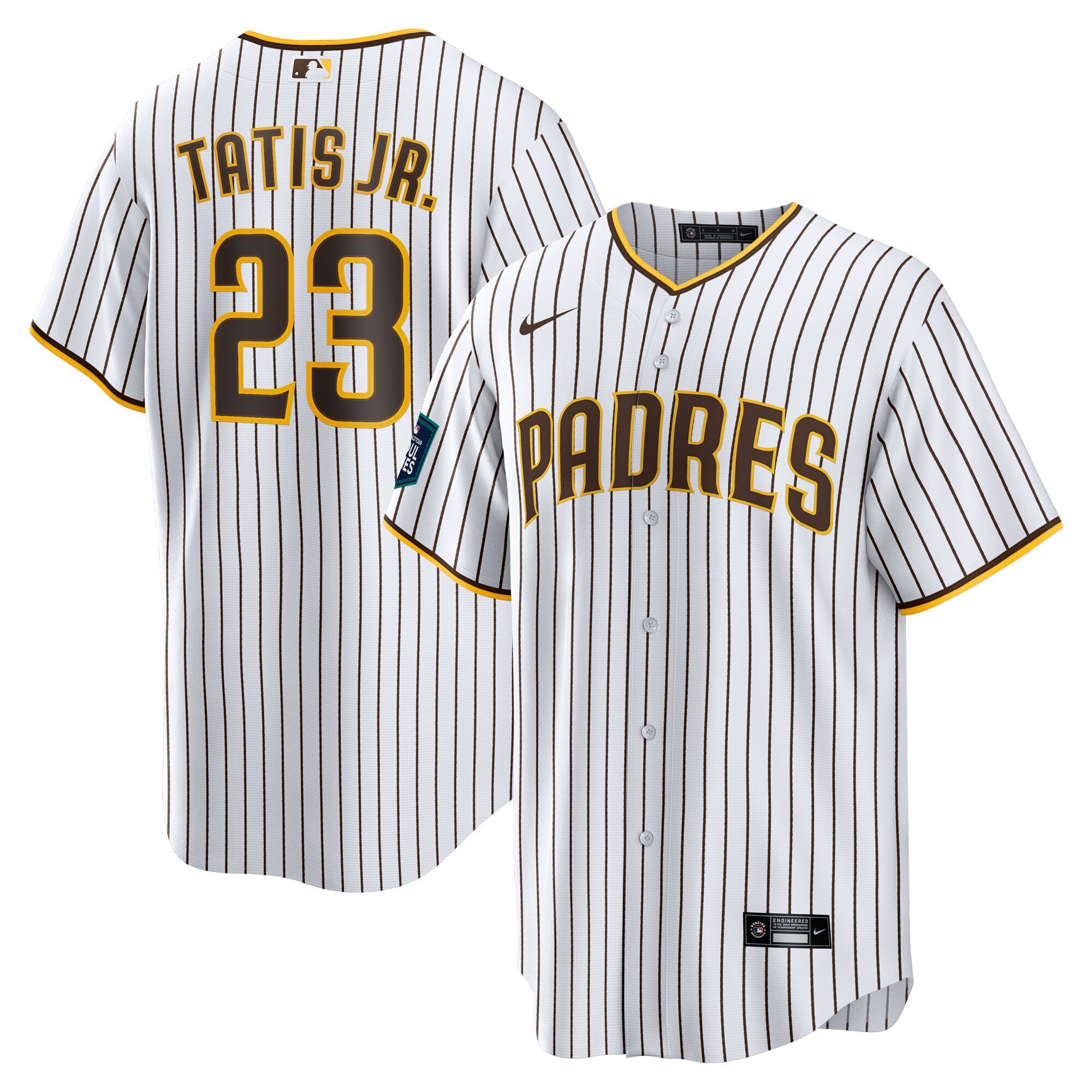 Men's San Diego Padres #23 Fernando Tatis Jr.  White 2024 MLB World Tour Seoul Series Home Player Jersey