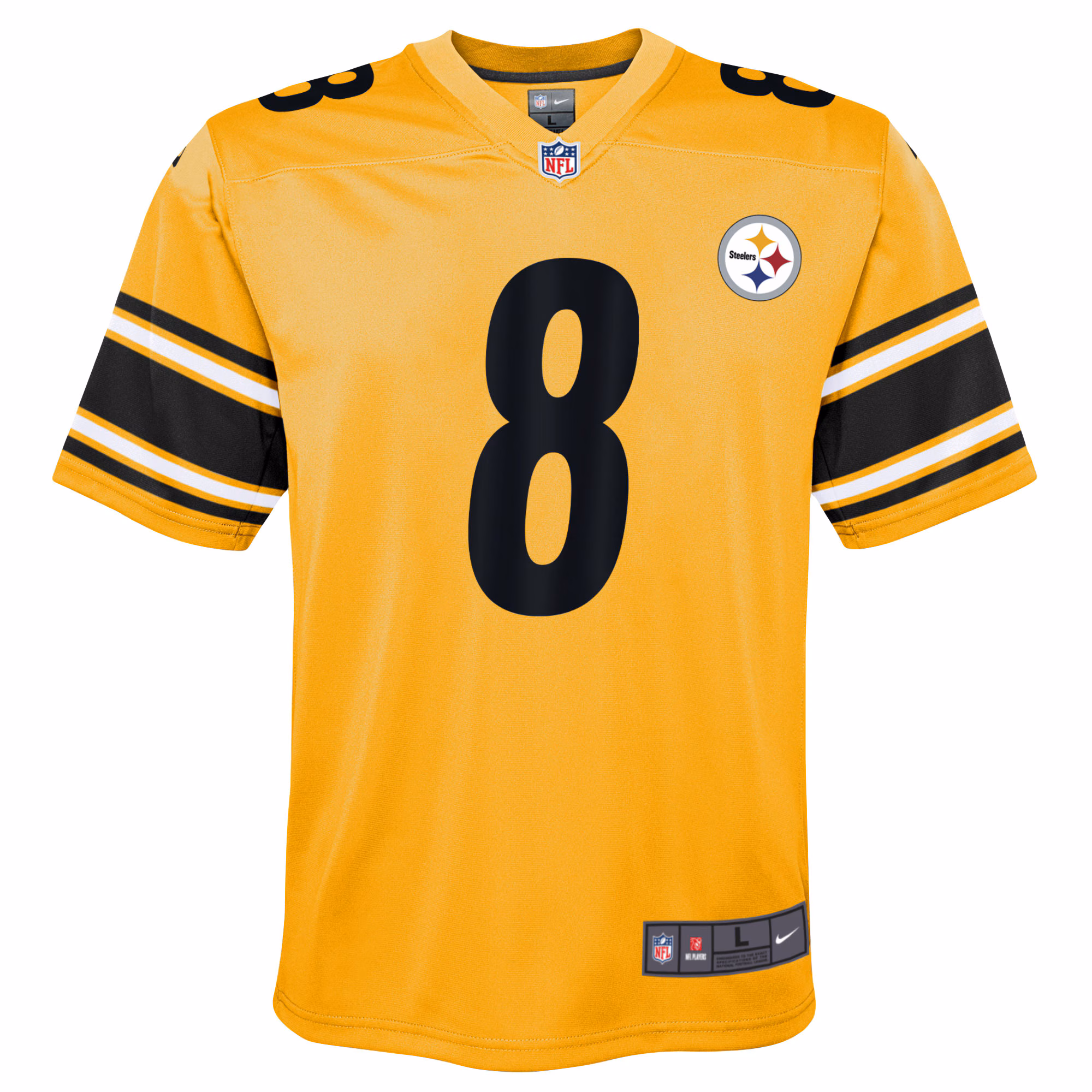 Kenny Pickett Pittsburgh Steelers Youth Inverted Game Jersey - Gold