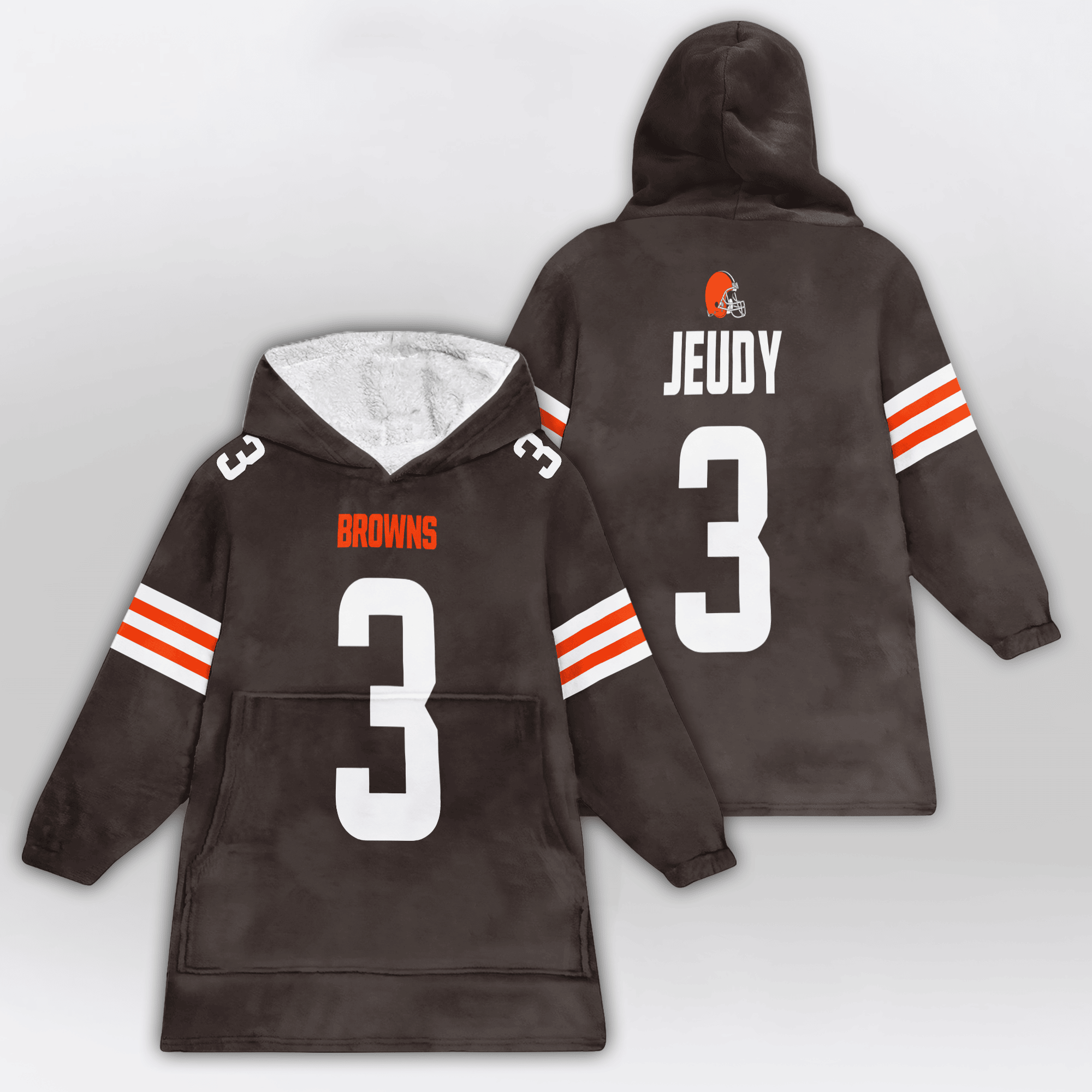 Kid J.J 3 Cleveland Football Unisex Blanket Hoodie