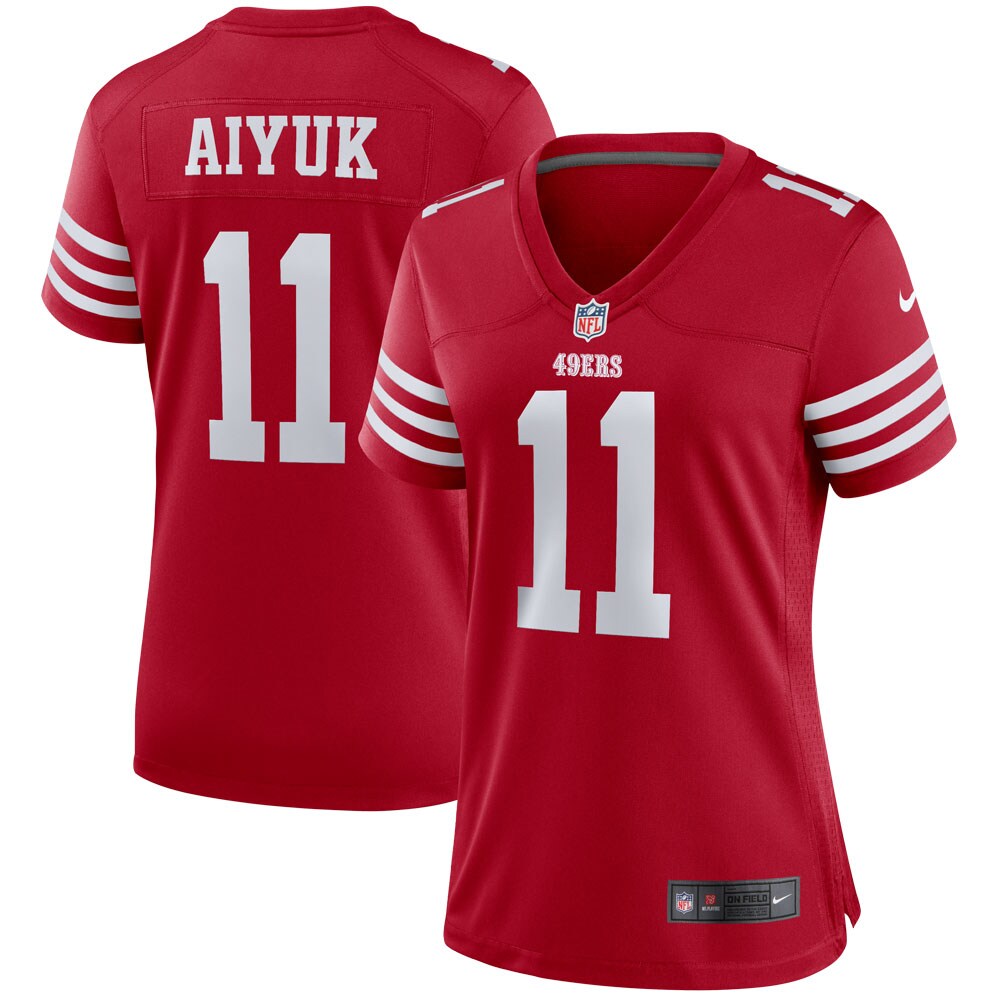 Brandon Aiyuk San Francisco 49ers  Women's Player Game Jersey - Scarlet