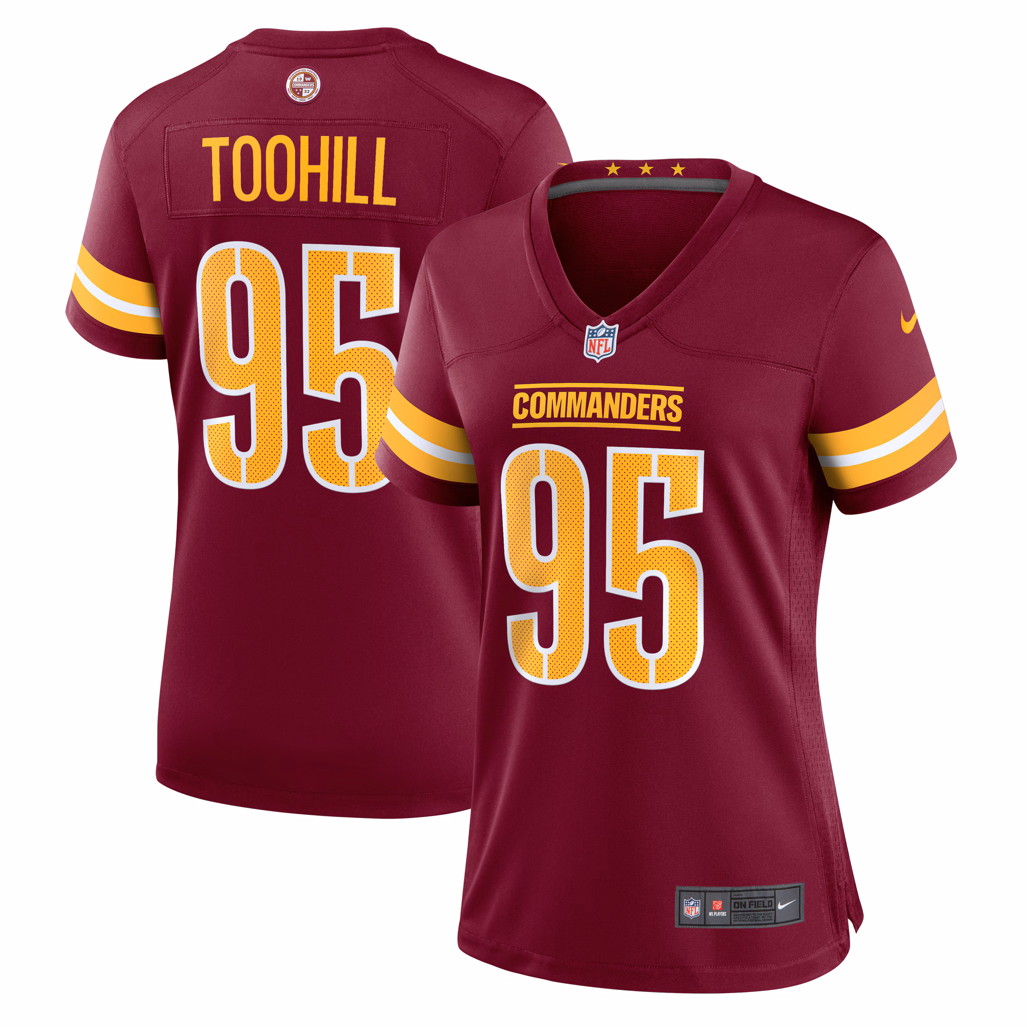 Casey Toohill Washington Commanders Women's  Game Jersey -  Burgundy