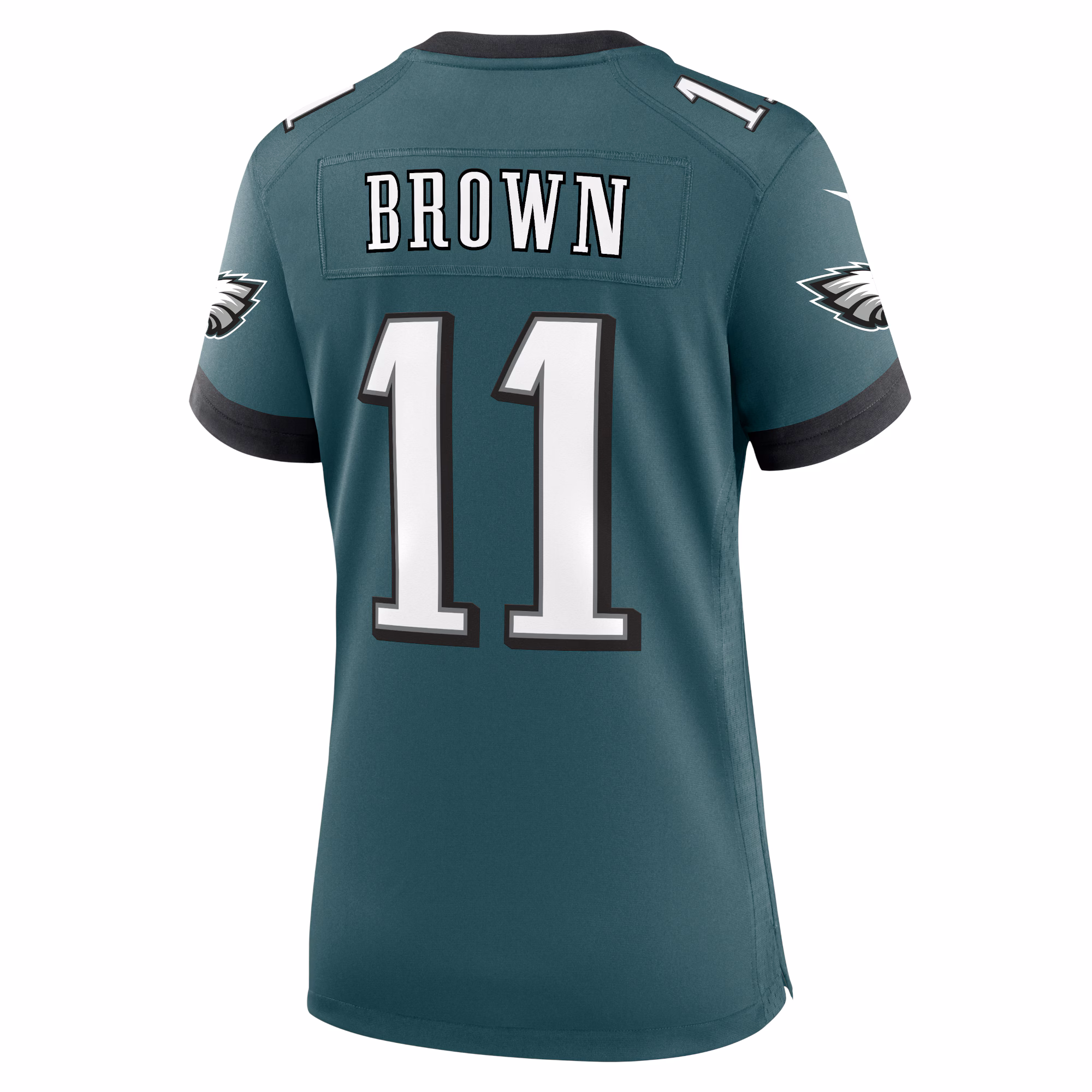 A.J. Brown Philadelphia Eagles Women's Team Game Jersey - Midnight Green