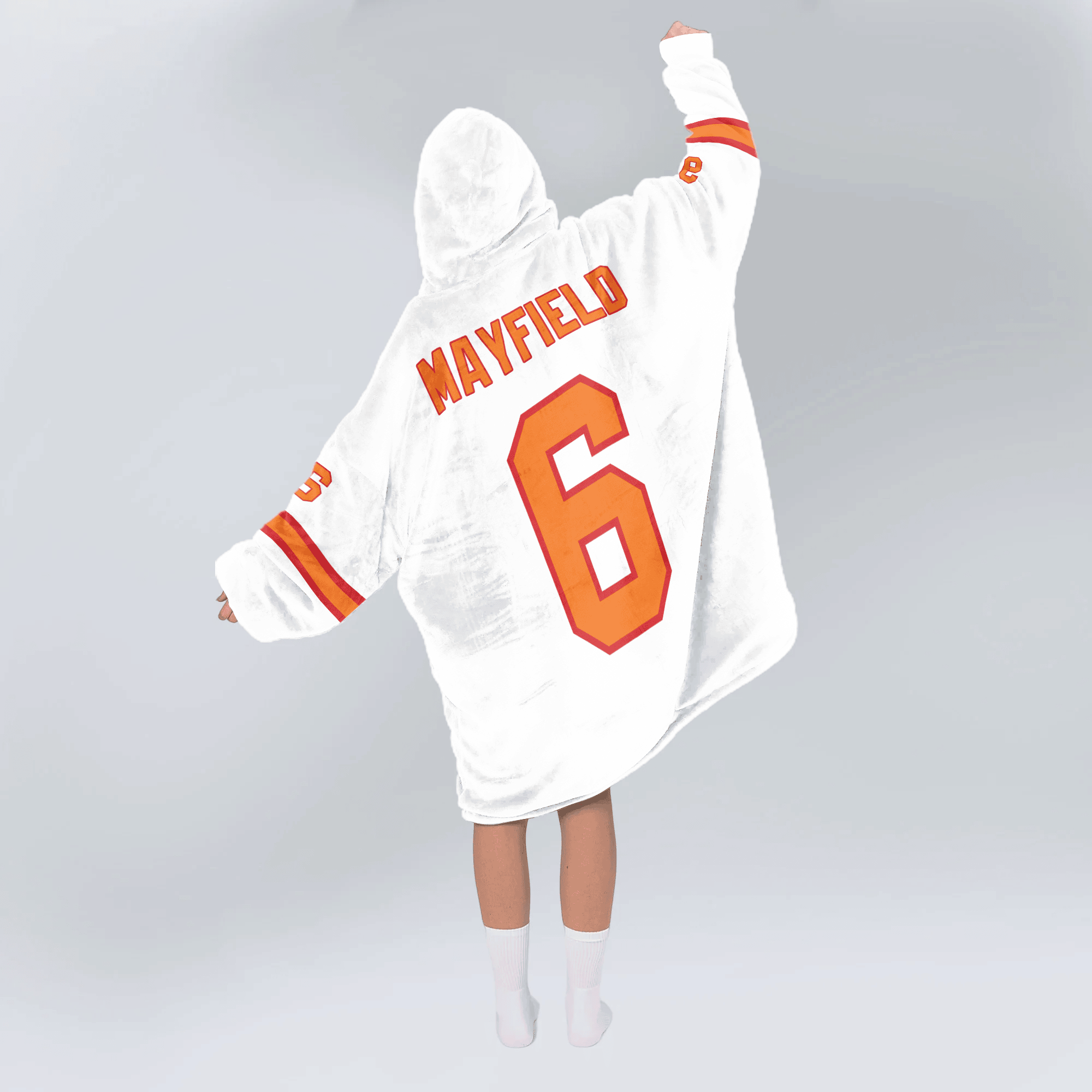 Adult B.M 6 Tampa Bay Football 50th Season Game Unisex Blanket Hoodie