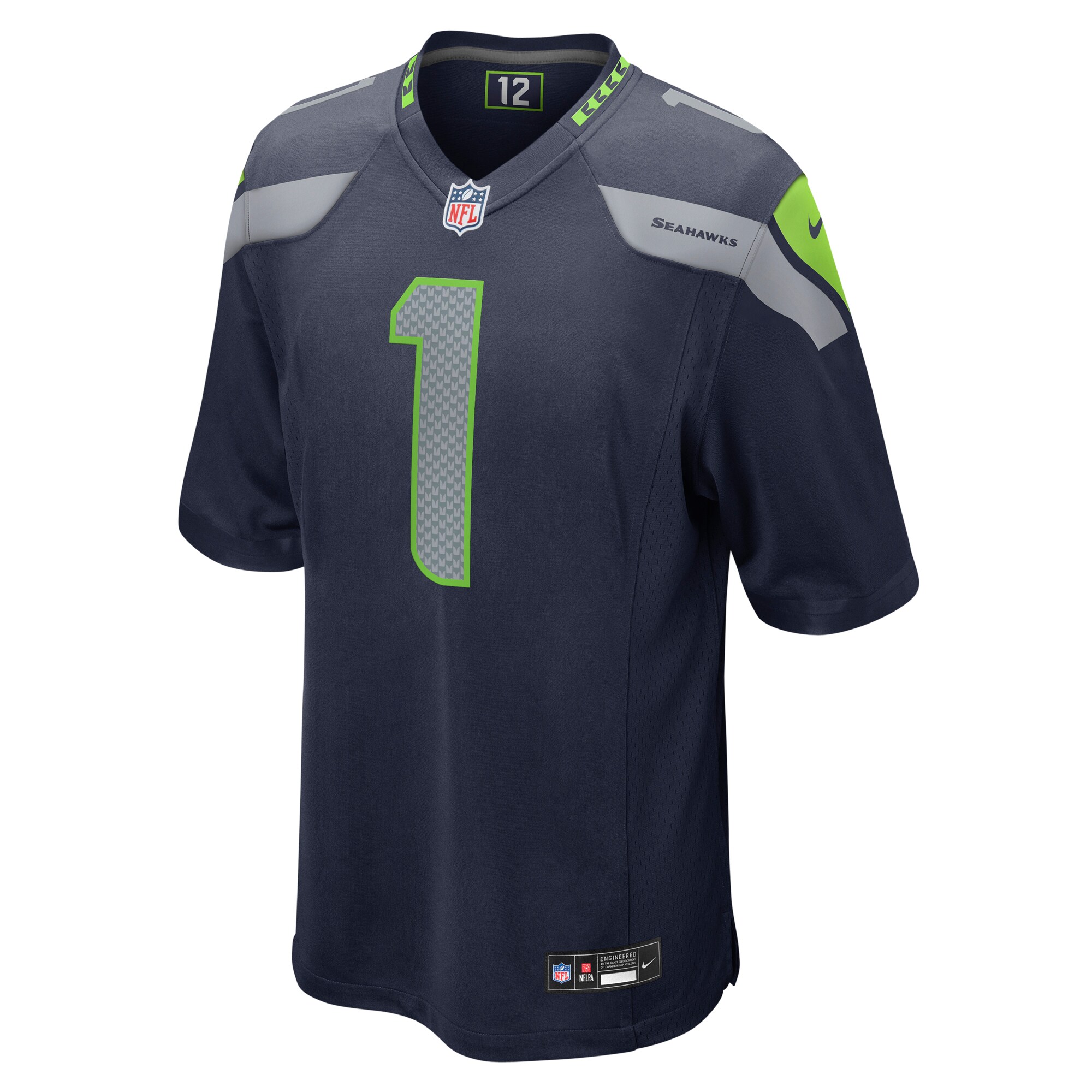 Number 1 Dad Seattle Seahawks  Game Jersey - College Navy