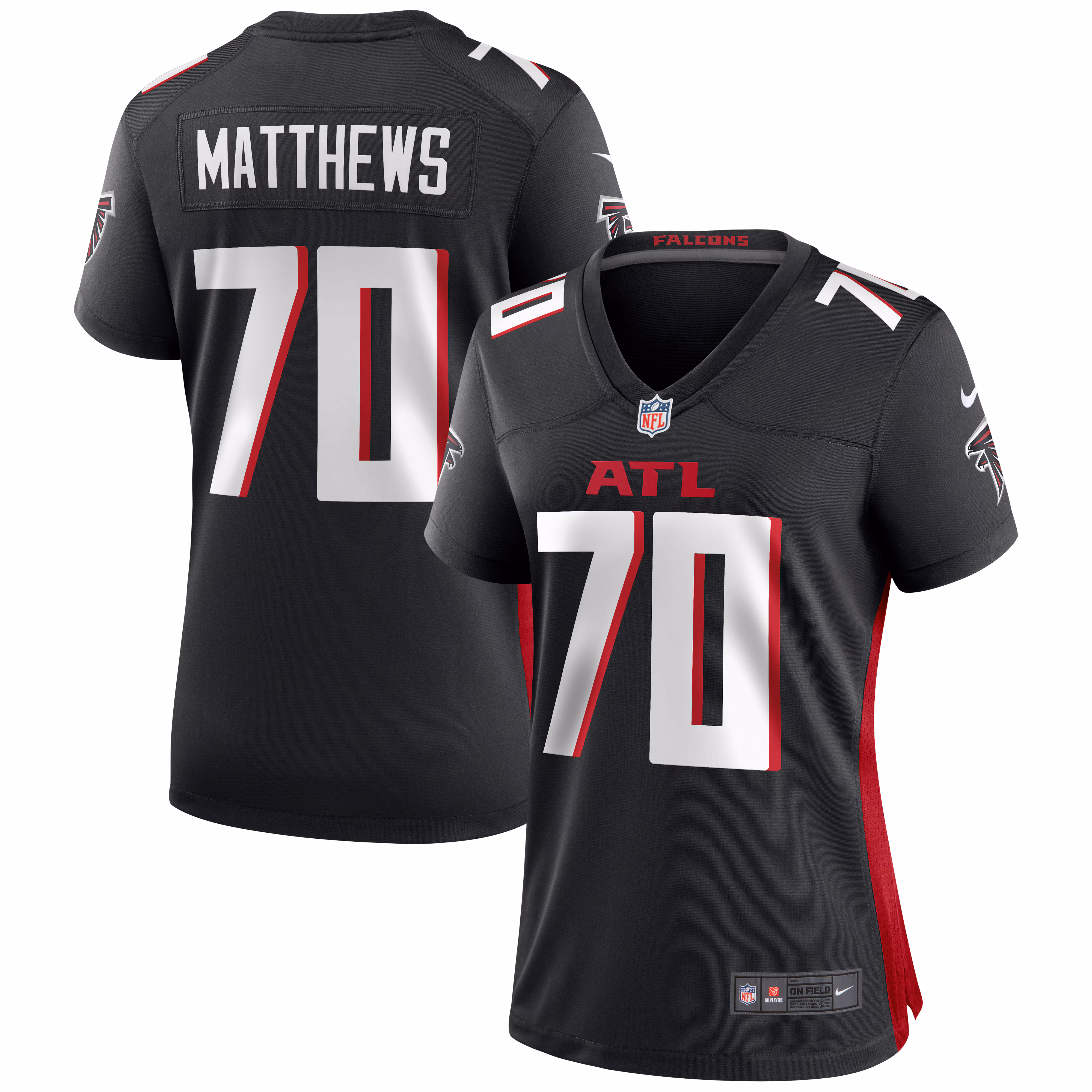 Jake Matthews Atlanta Falcons Women's Game Jersey - Black