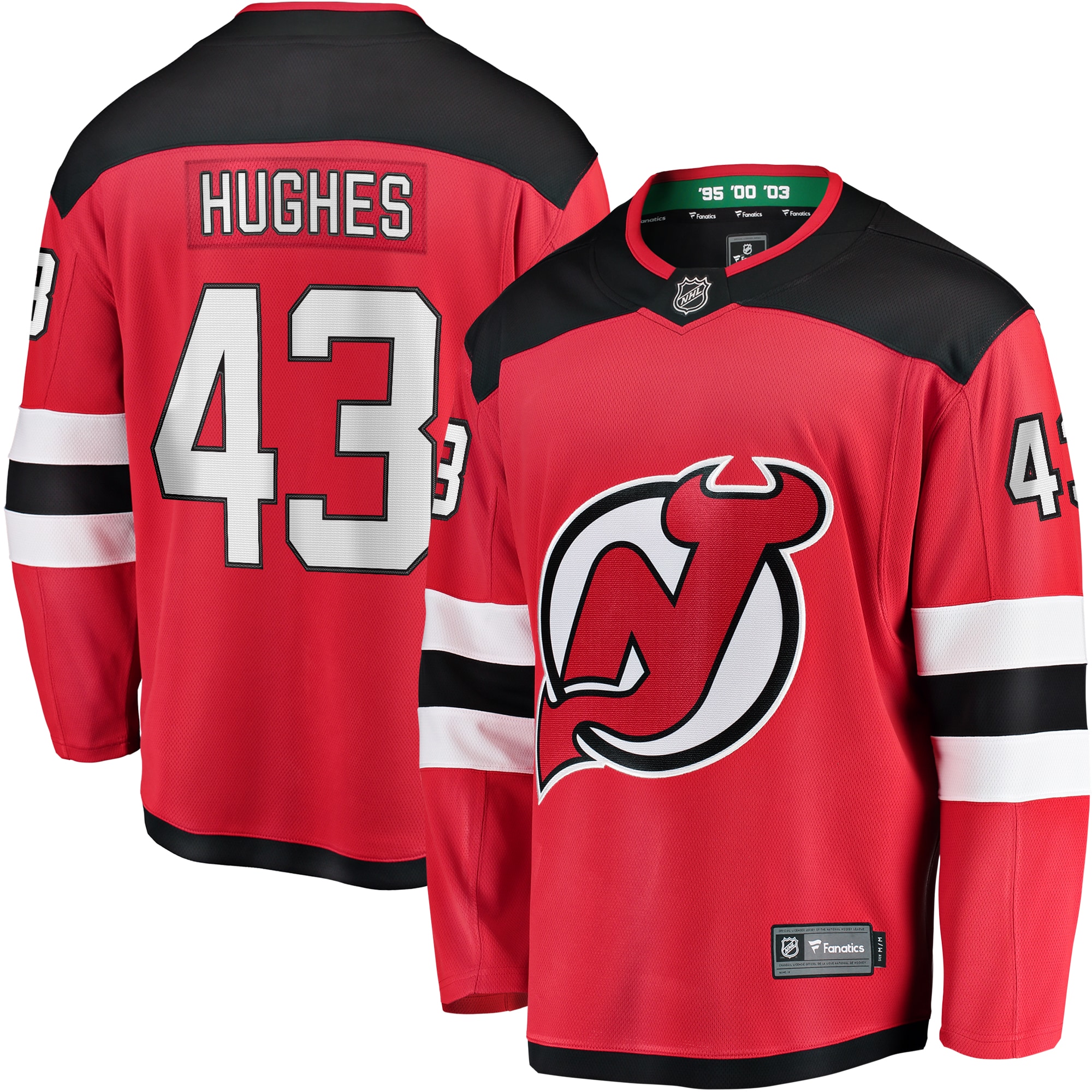 Luke Hughes New Jersey Devils Home Breakaway Player Jersey - Red