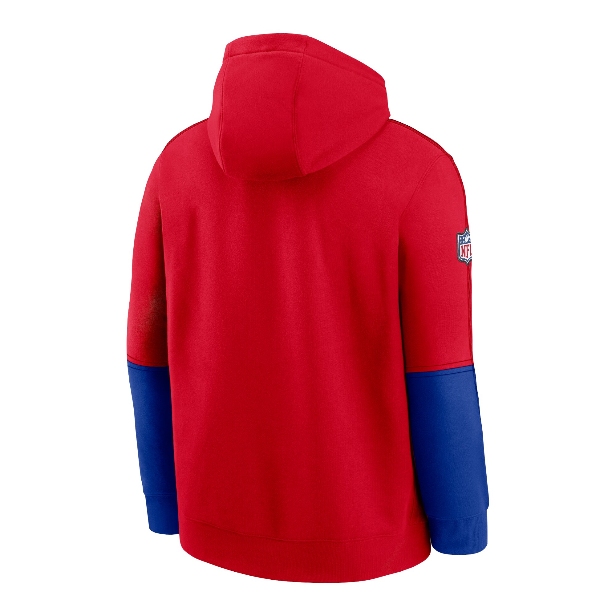 New England Patriots  Throwback Logo Club Tri-Blend Pullover Hoodie - Red