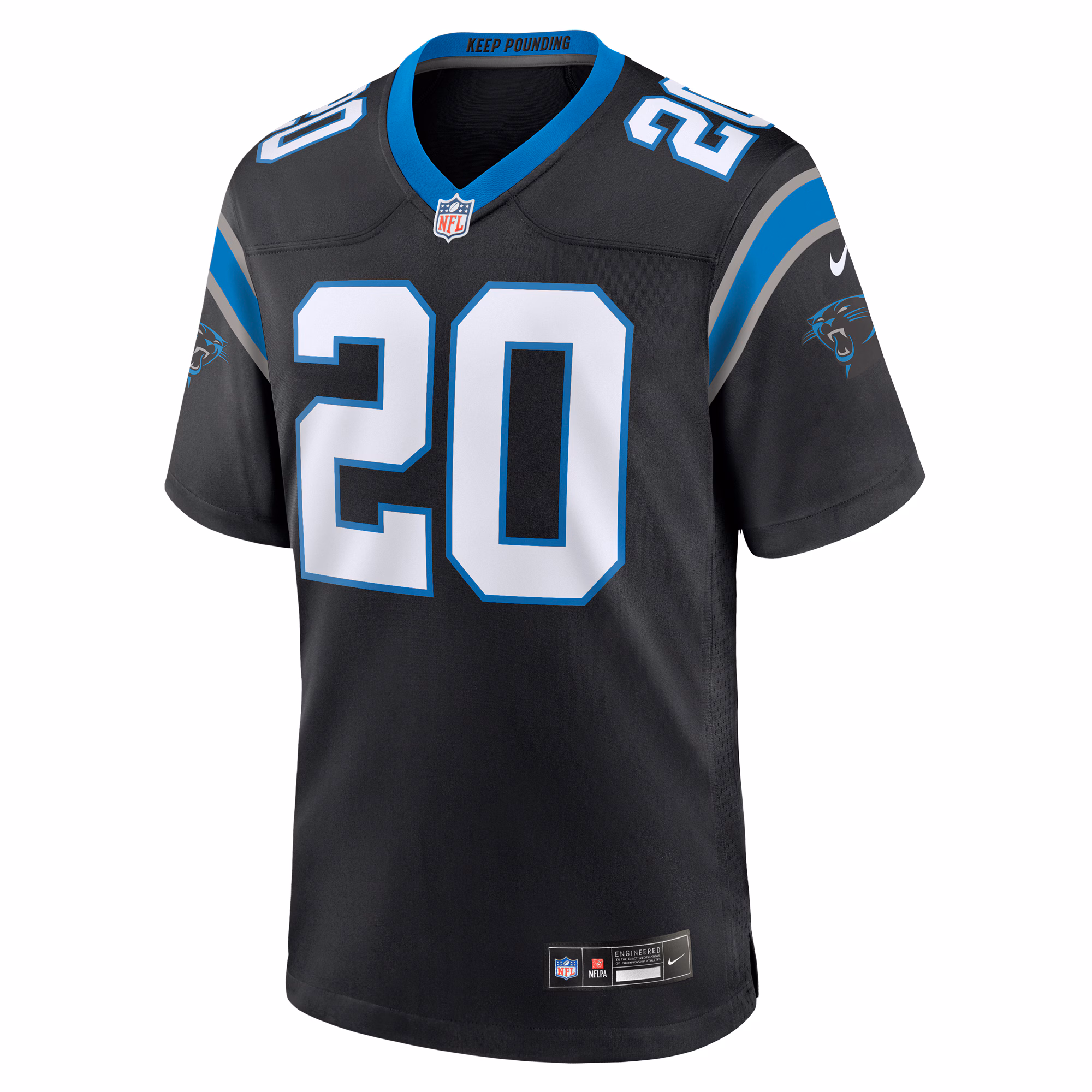 Eric Rowe Carolina Panthers Team Game Jersey - Black