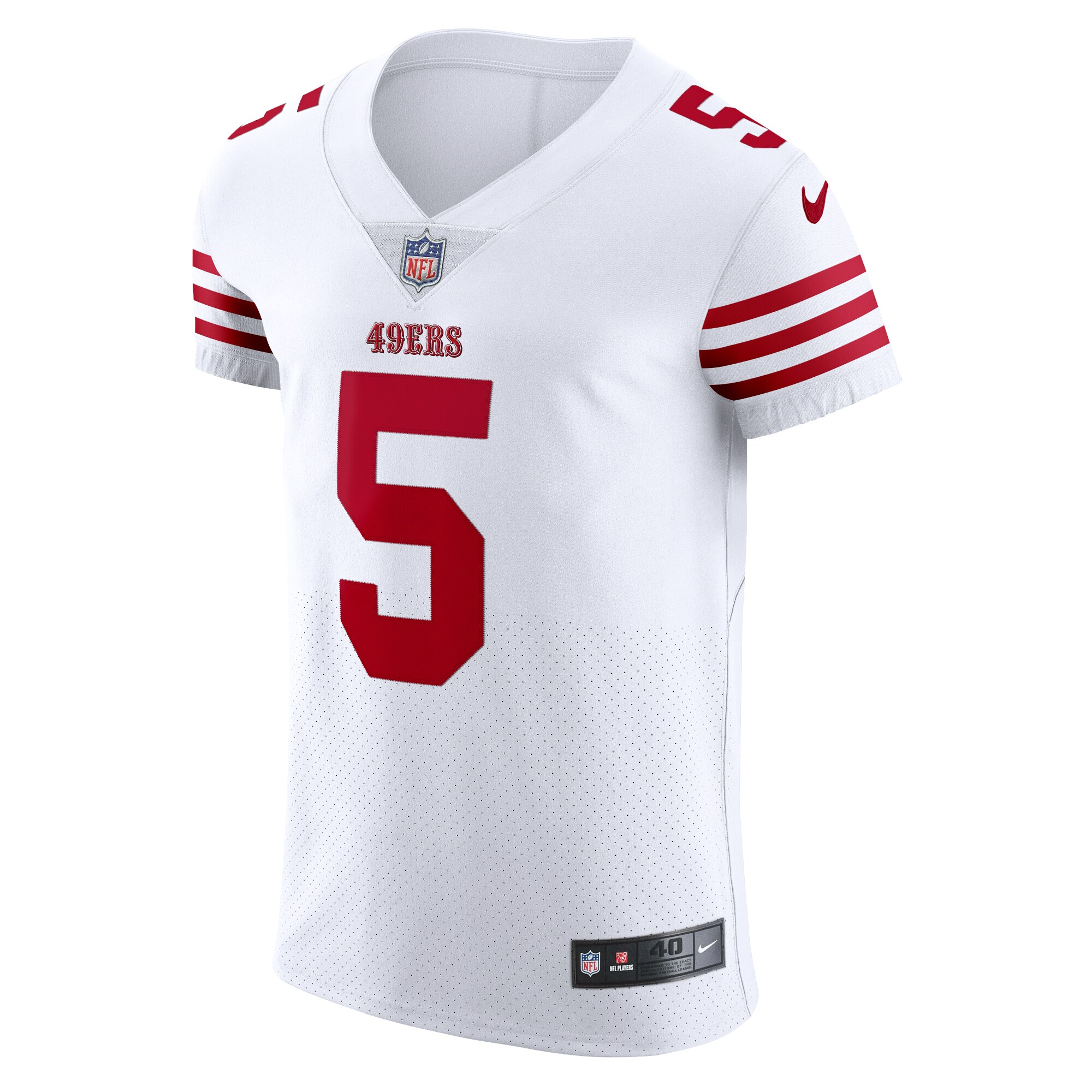 Trey Lance San Francisco 49ers  Vapor Elite Jersey - White