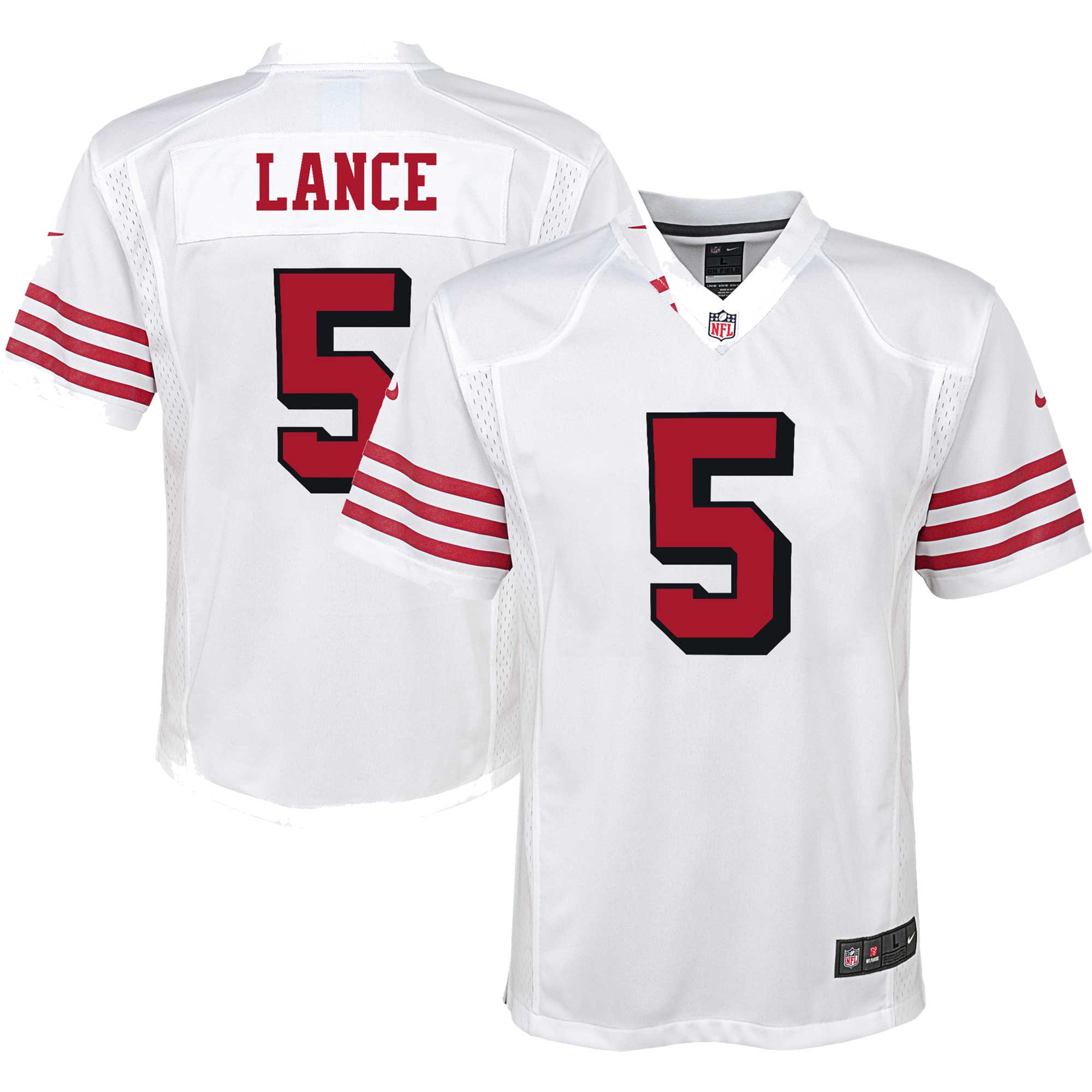 Trey Lance San Francisco 49ers  Youth Alternate Game Jersey - White