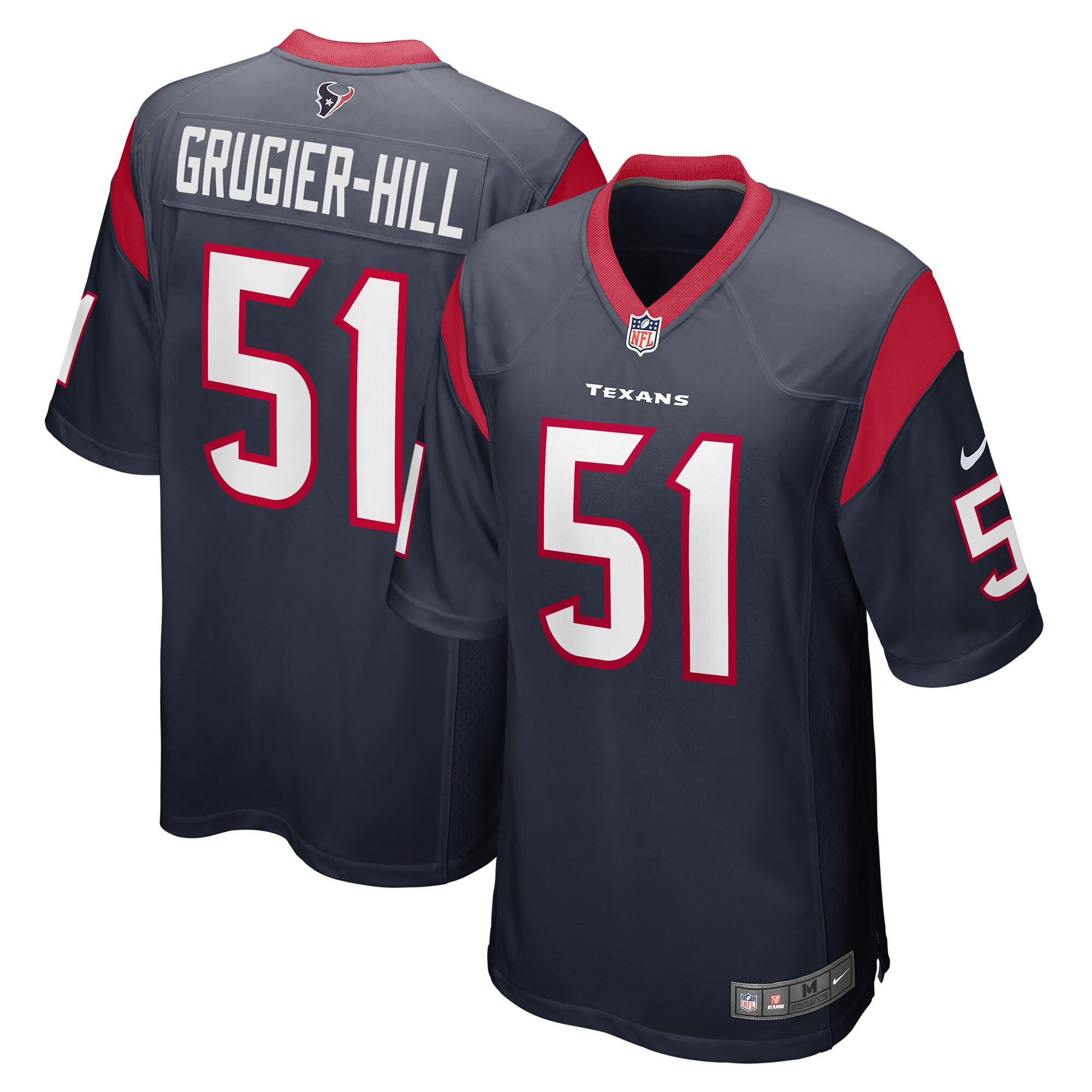 Kamu Grugier-Hill Houston Texans  Game Player Jersey - Navy