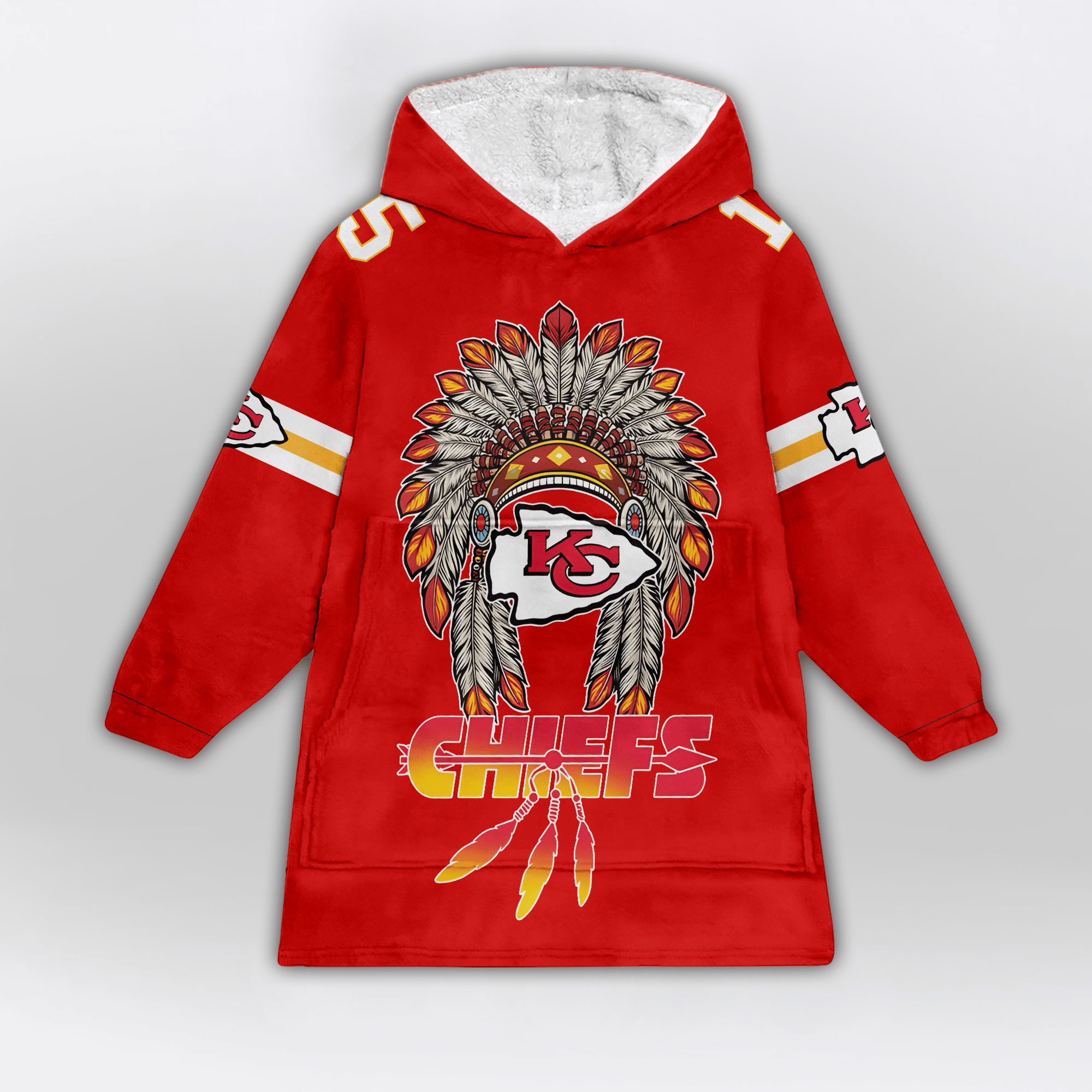 Kansas City Football Unisex Blanket Hoodie