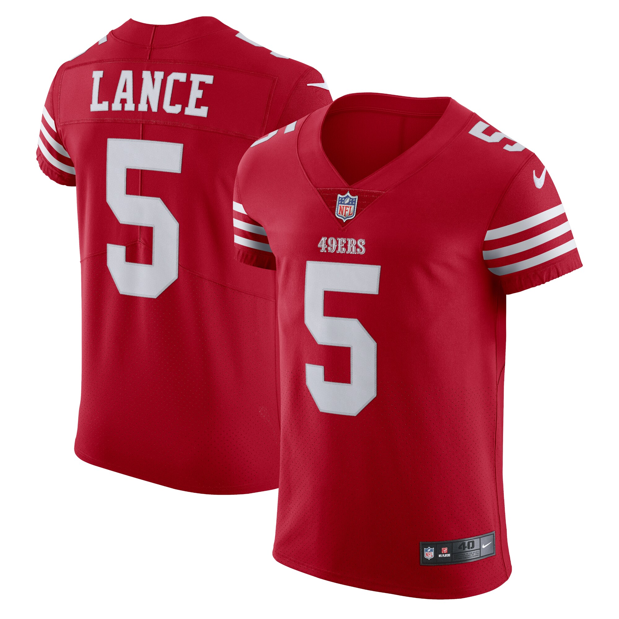 Trey Lance San Francisco 49ers  Vapor Elite Jersey - Scarlet