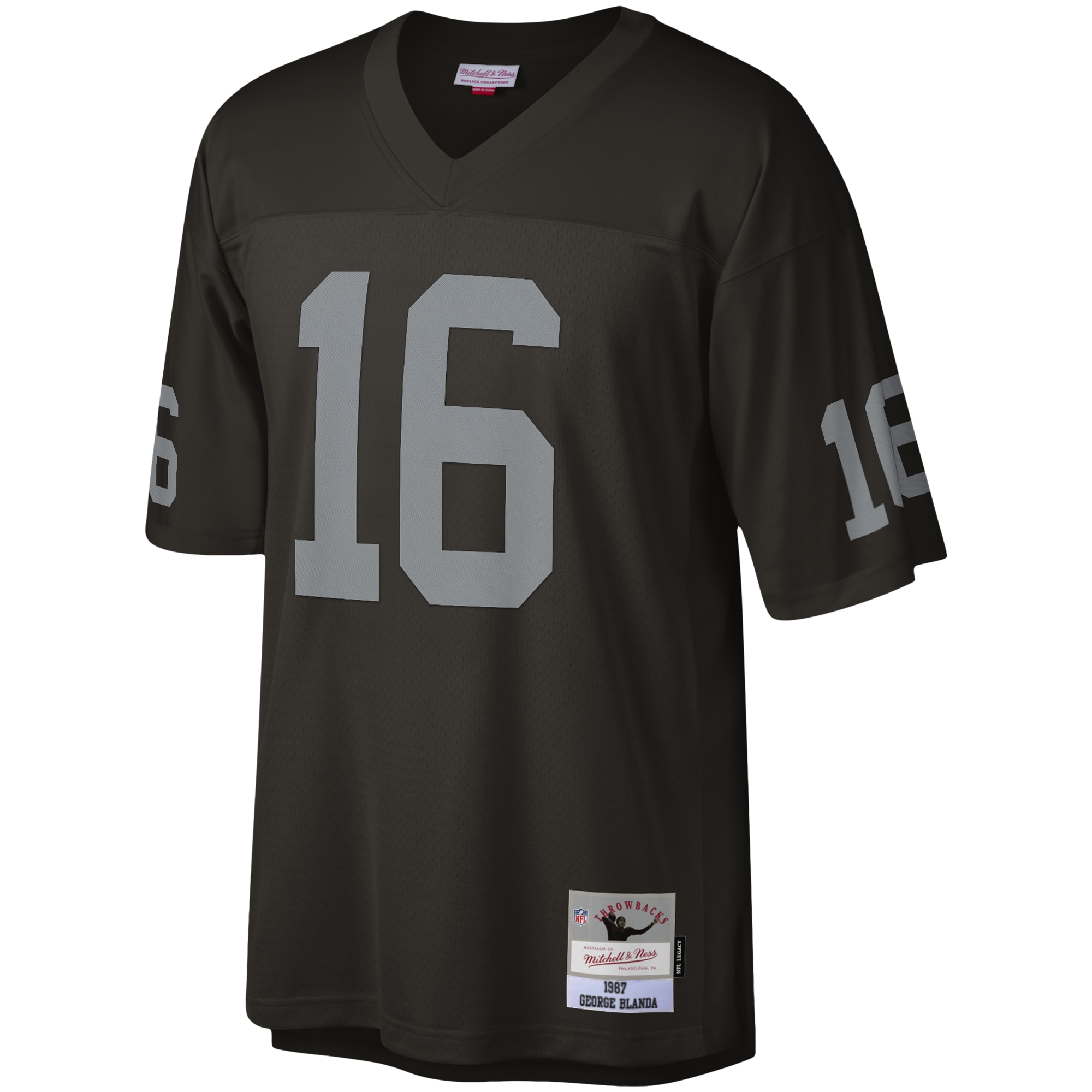 George Blanda Las Vegas Raiders  1967 Legacy Replica Jersey - Black