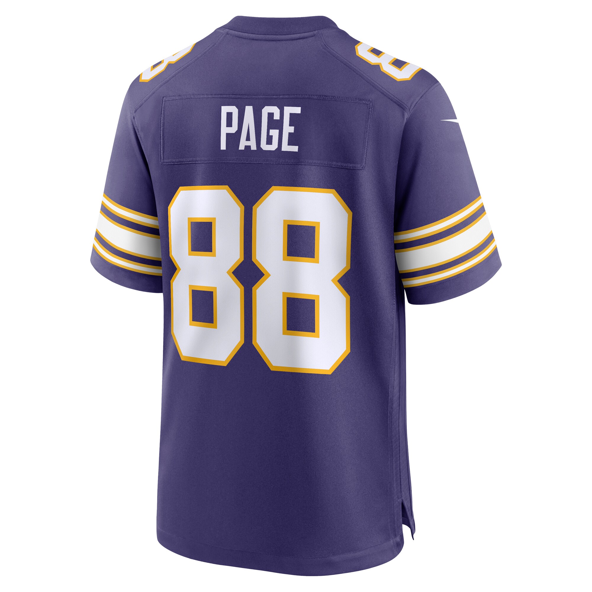 Alan Page Minnesota Vikings Classic Retired Player Jersey - Purple