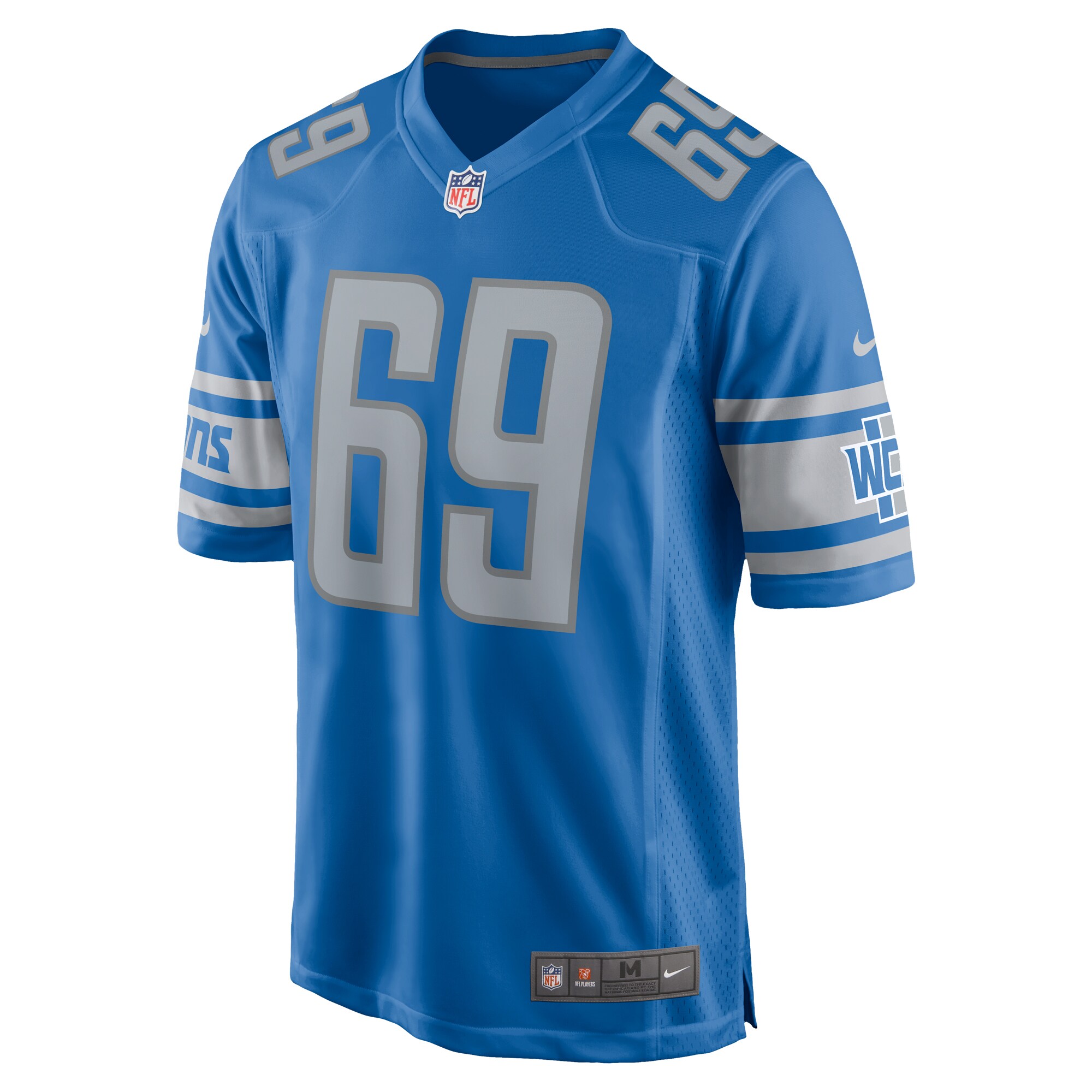 Darrin Paulo Detroit Lions  Game Player Jersey - Blue