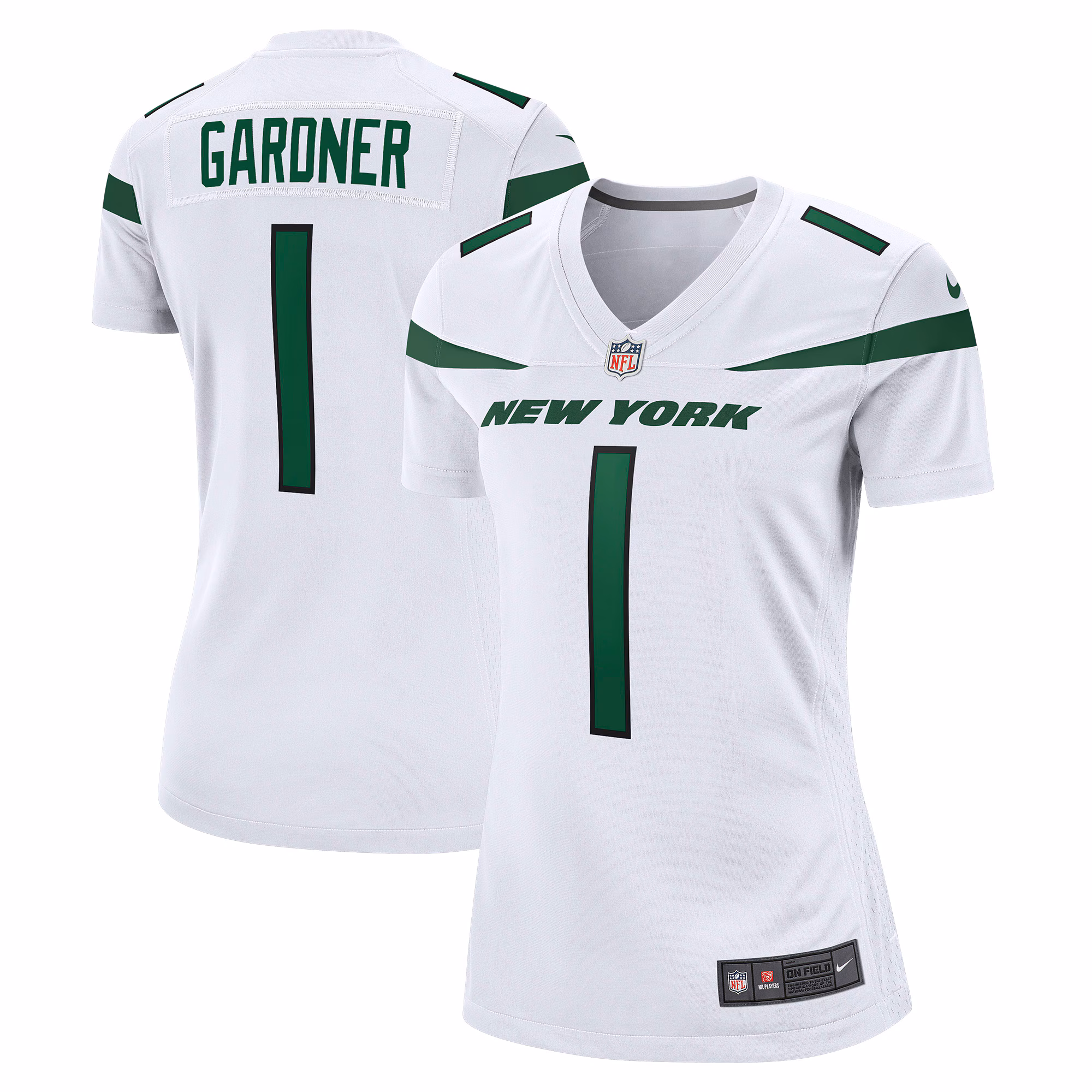 Ahmad Sauce Gardner New York Jets Women's Player Jersey - White