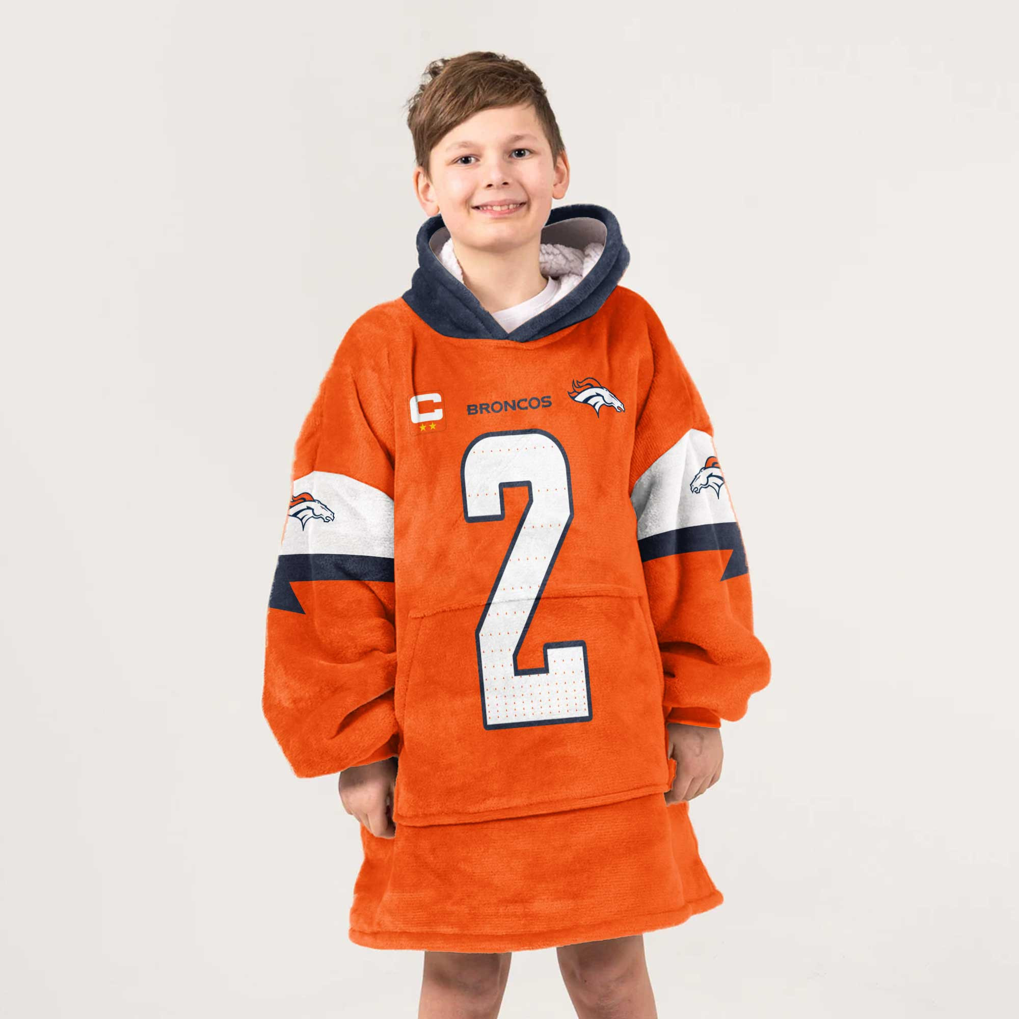 Kid P.S 2 Captain Denver Football Unisex Blanket Hoodie