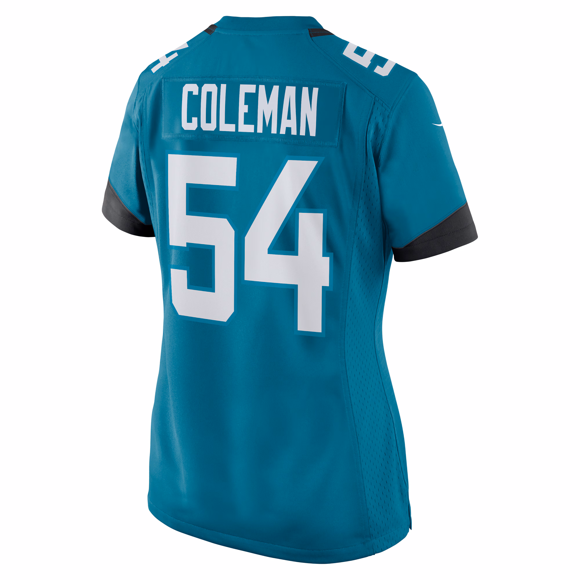 DJ Coleman Jacksonville Jaguars Women's  Game Jersey -  Teal