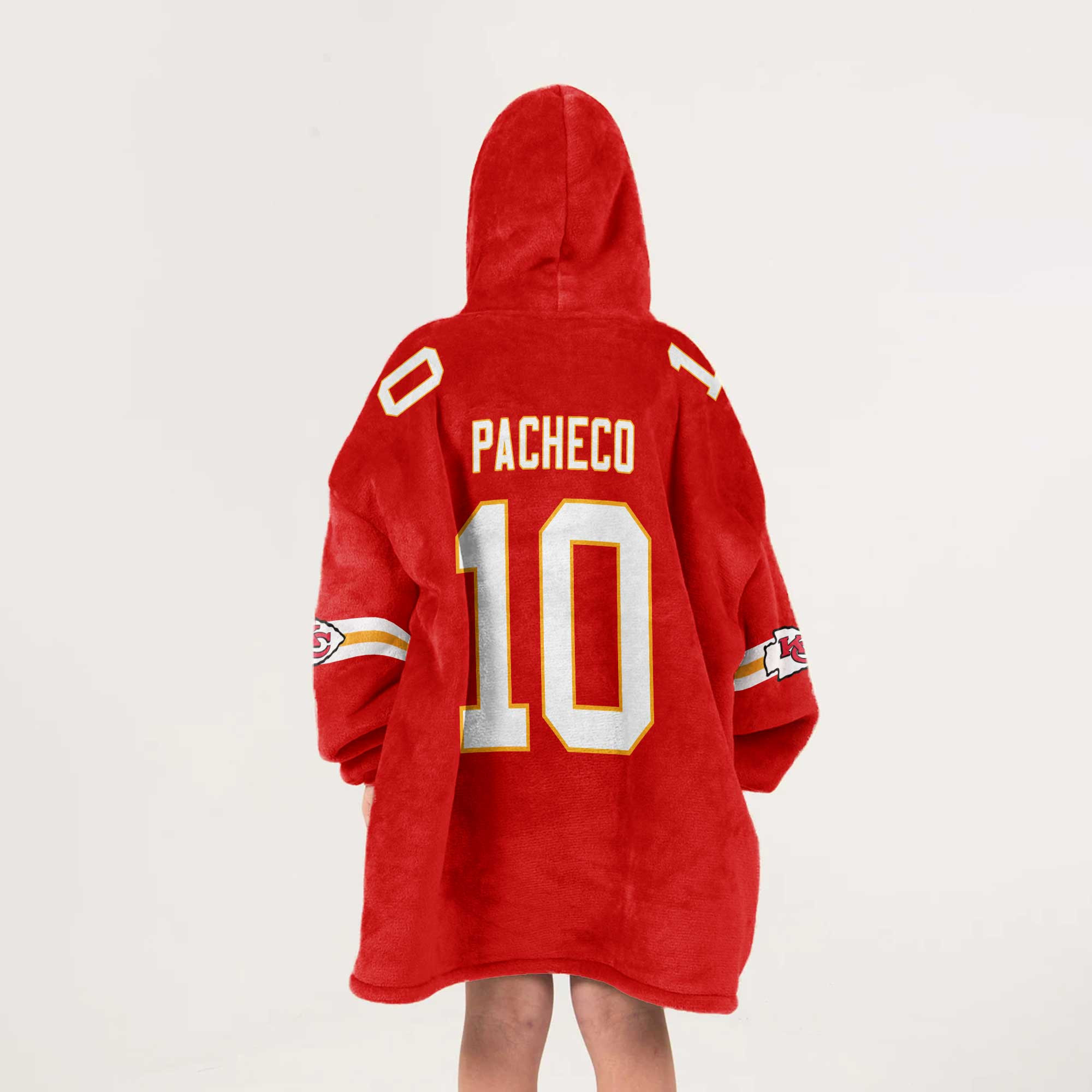 Kid 10 Kansas City Football Unisex Blanket Hoodie