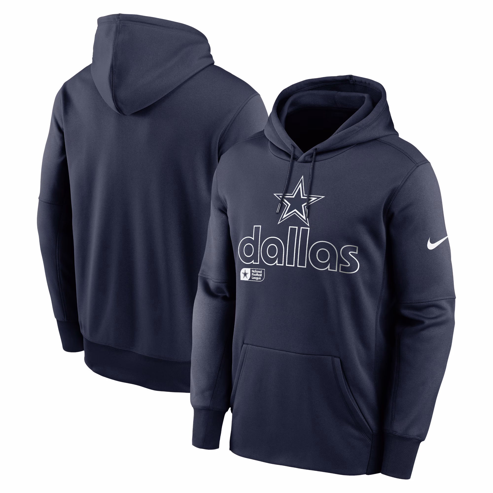 Dallas Cowboys Performance Pullover Hoodie - Navy