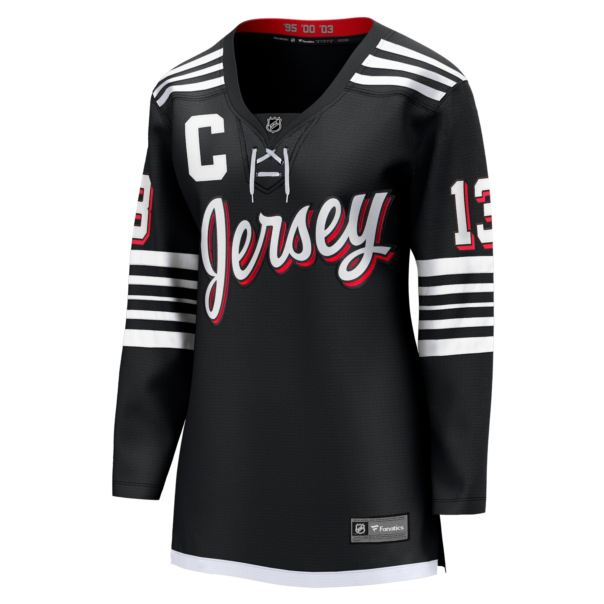 Nico Hischier New Jersey Devils Women's Alternate Premier Breakaway Player Jersey - Black