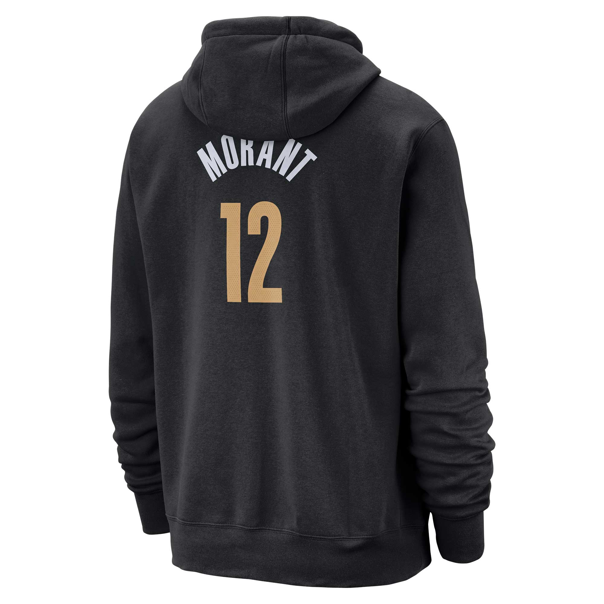 Men's Memphis Grizzlies Ja Morant  Black 2023/24 City Edition Name & Number Pullover Hoodie