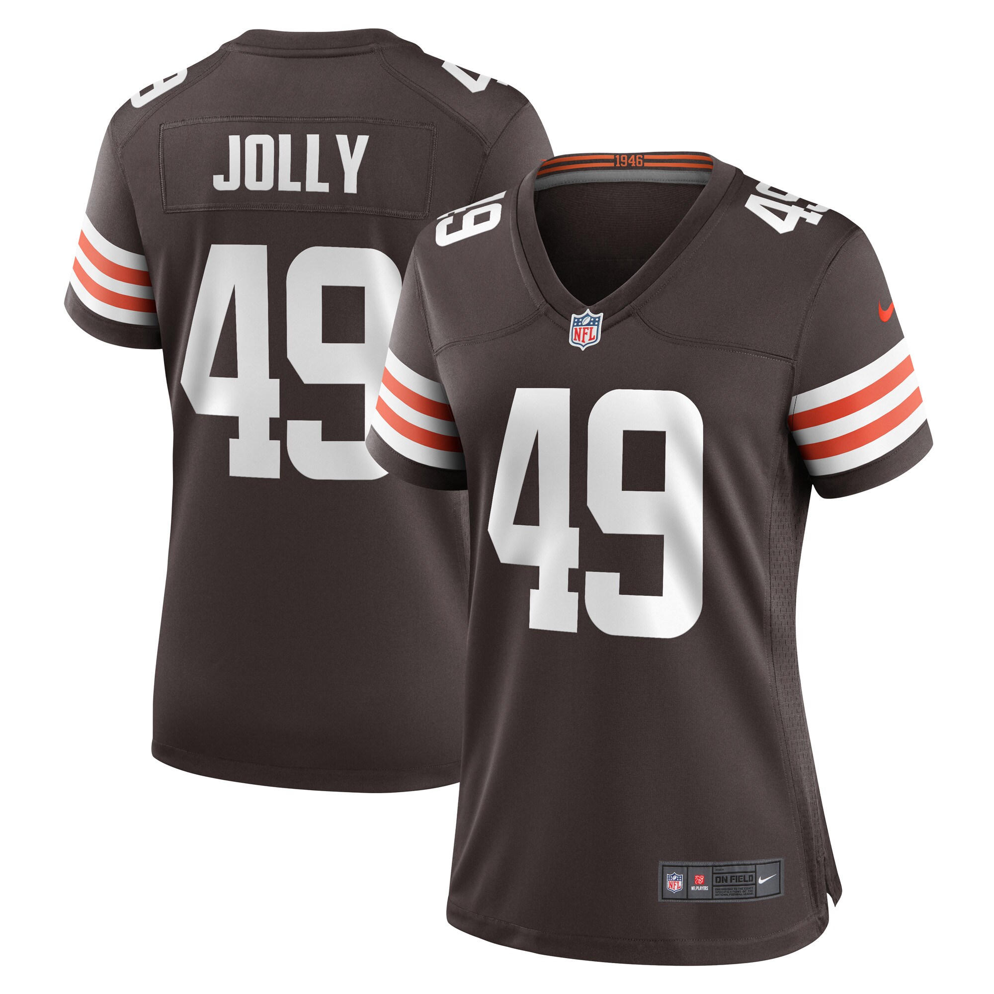 Shaun Jolly Cleveland Browns  Women's Game Player Jersey - Brown