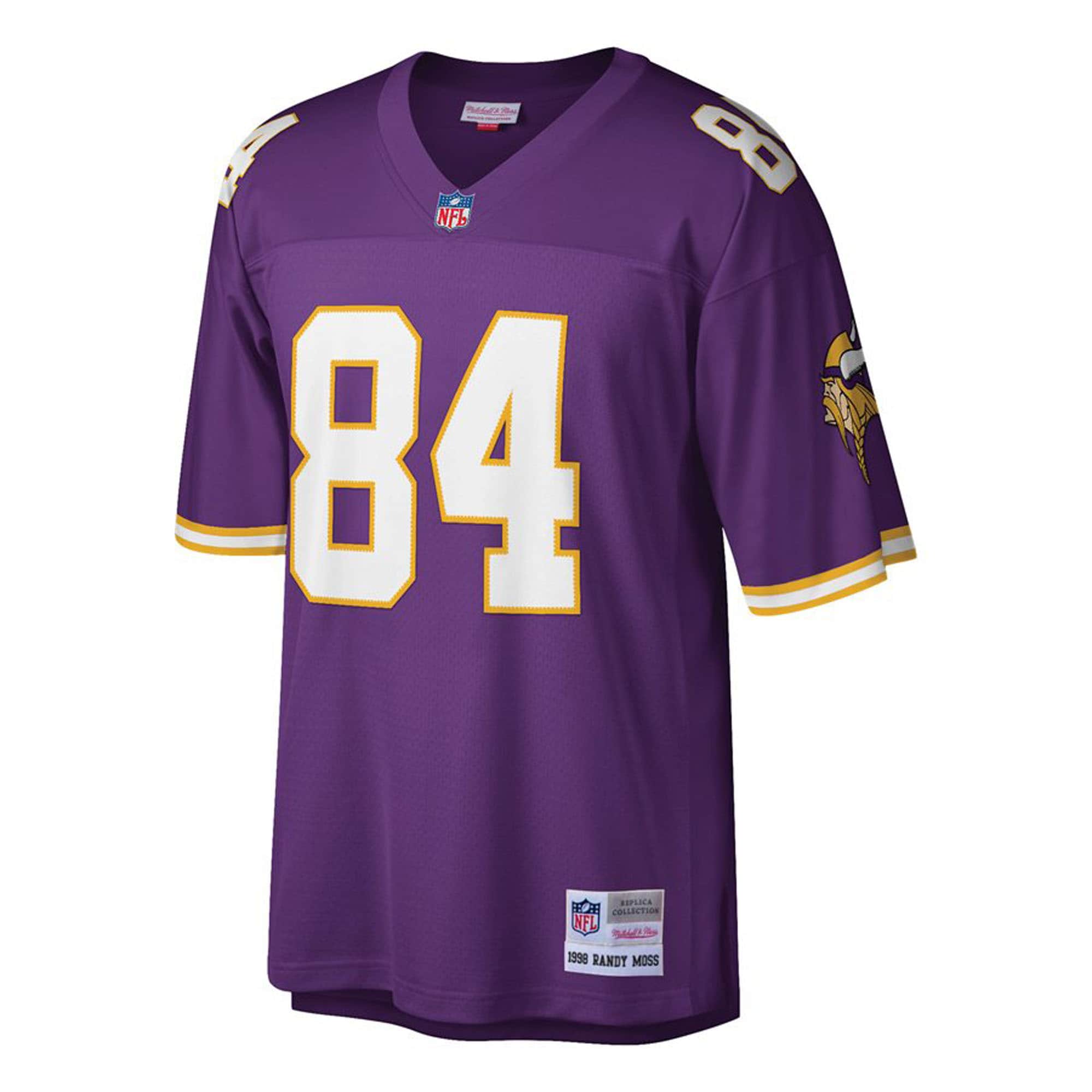 Randy Moss Minnesota Vikings  Big & Tall 1998 Retired Player Replica Jersey - Purple