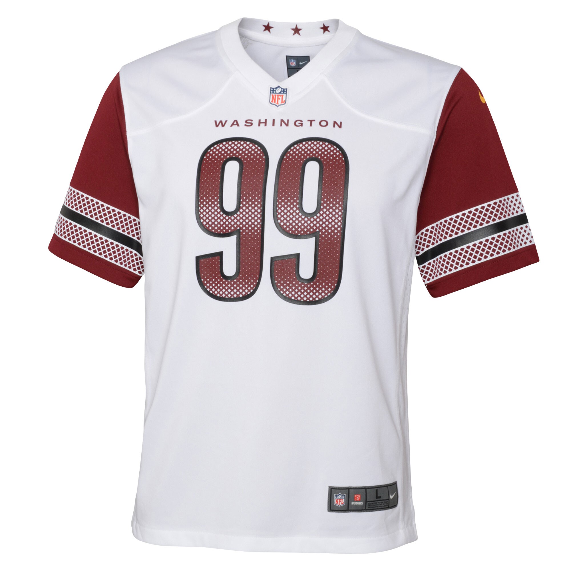 Chase Young Washington Commanders  Youth Game Jersey - White