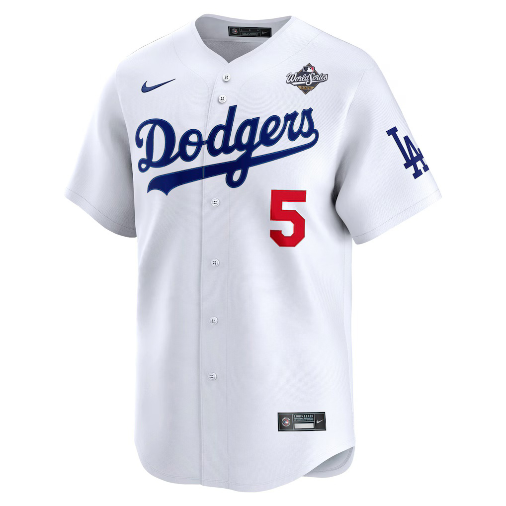 Freddie Freeman #5 Los Angeles Dodgers 2025 World Series Home Limited Player Jersey - White