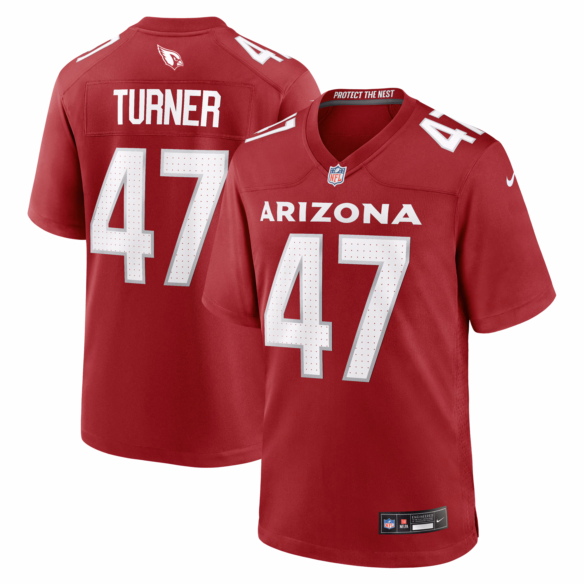 Ezekiel Turner Arizona Cardinals Team Game Jersey -  Cardinal
