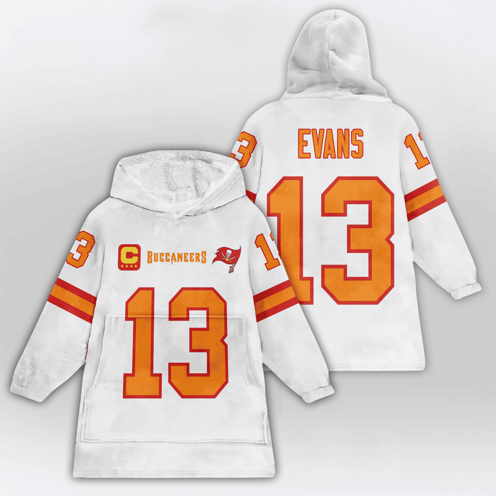 Kid Captain 13 Tampa Bay Football Unisex Blanket Hoodie